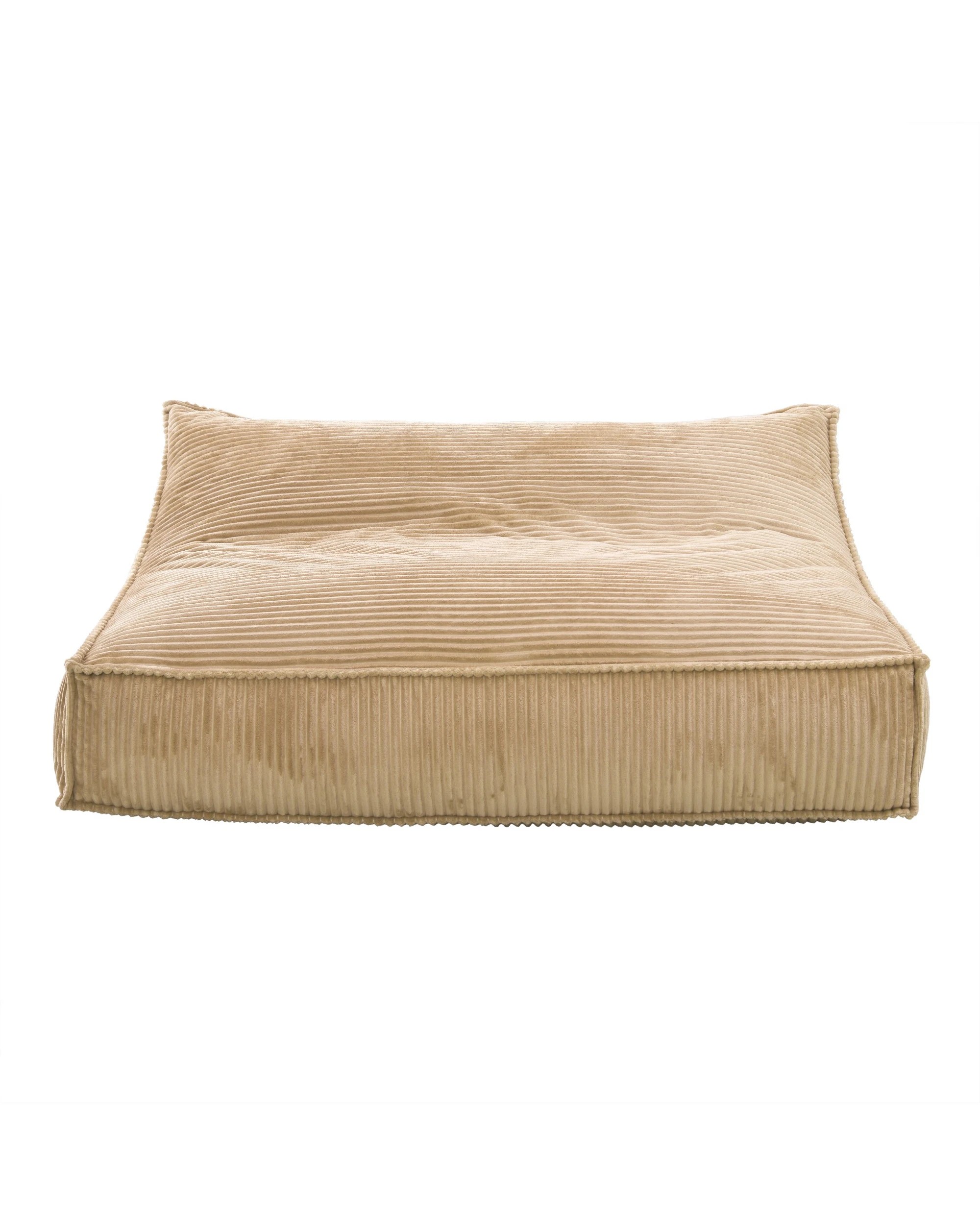 4 Cadence & Co. Wilde Ribbed Luxe Fleece Double Sofa Bean Bag Lounge Cover - Natural Fawn, 4 of 8