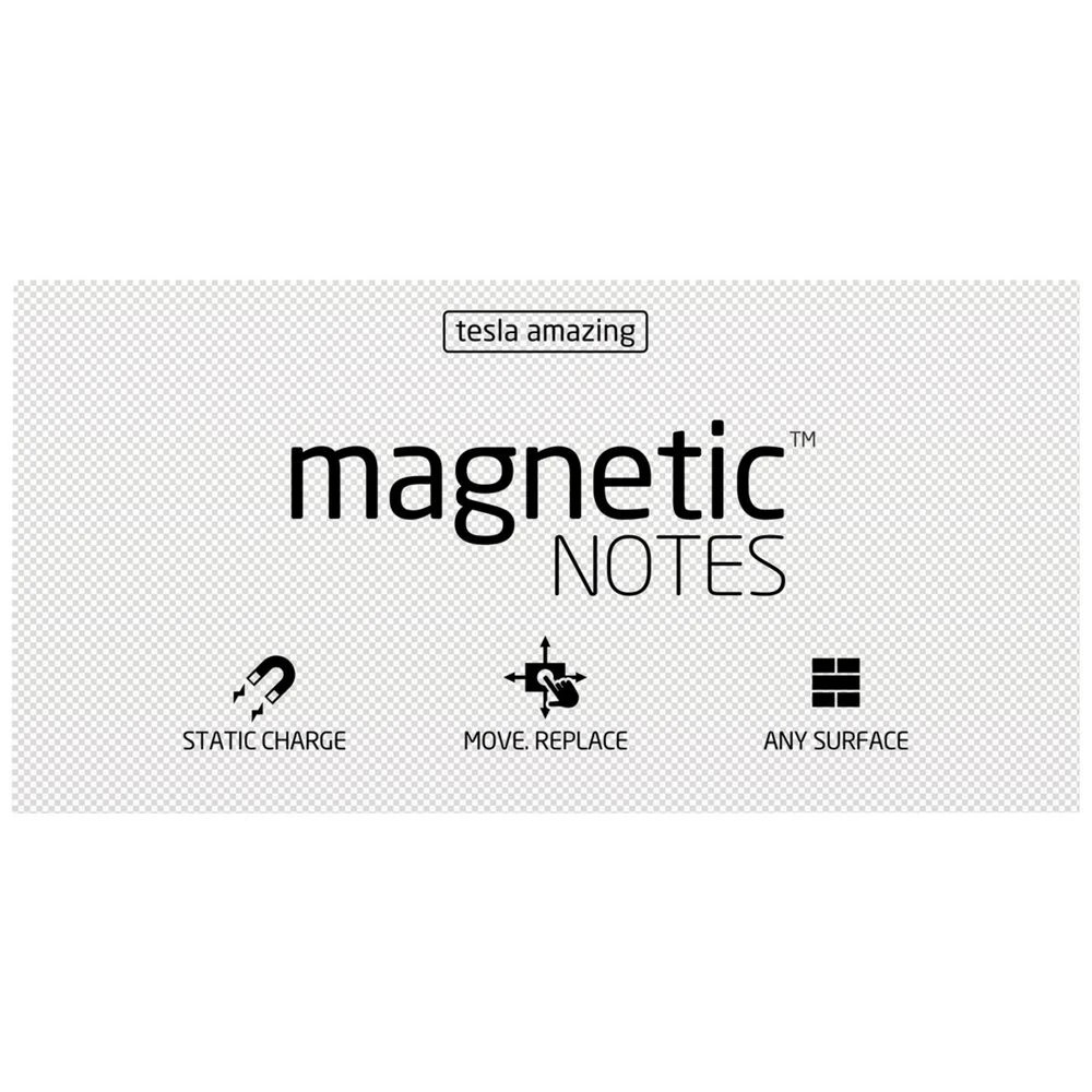 1 Tesla Amazing Magnetic Notes 200 x 100mm Clear, 1 of 1
