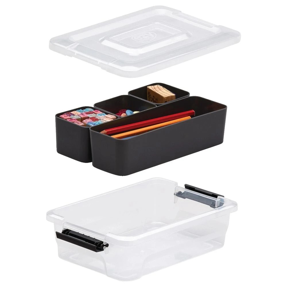 2 Ezy Storage Sort It 1.5L 4 Compartment Storage Container, 2 of 4