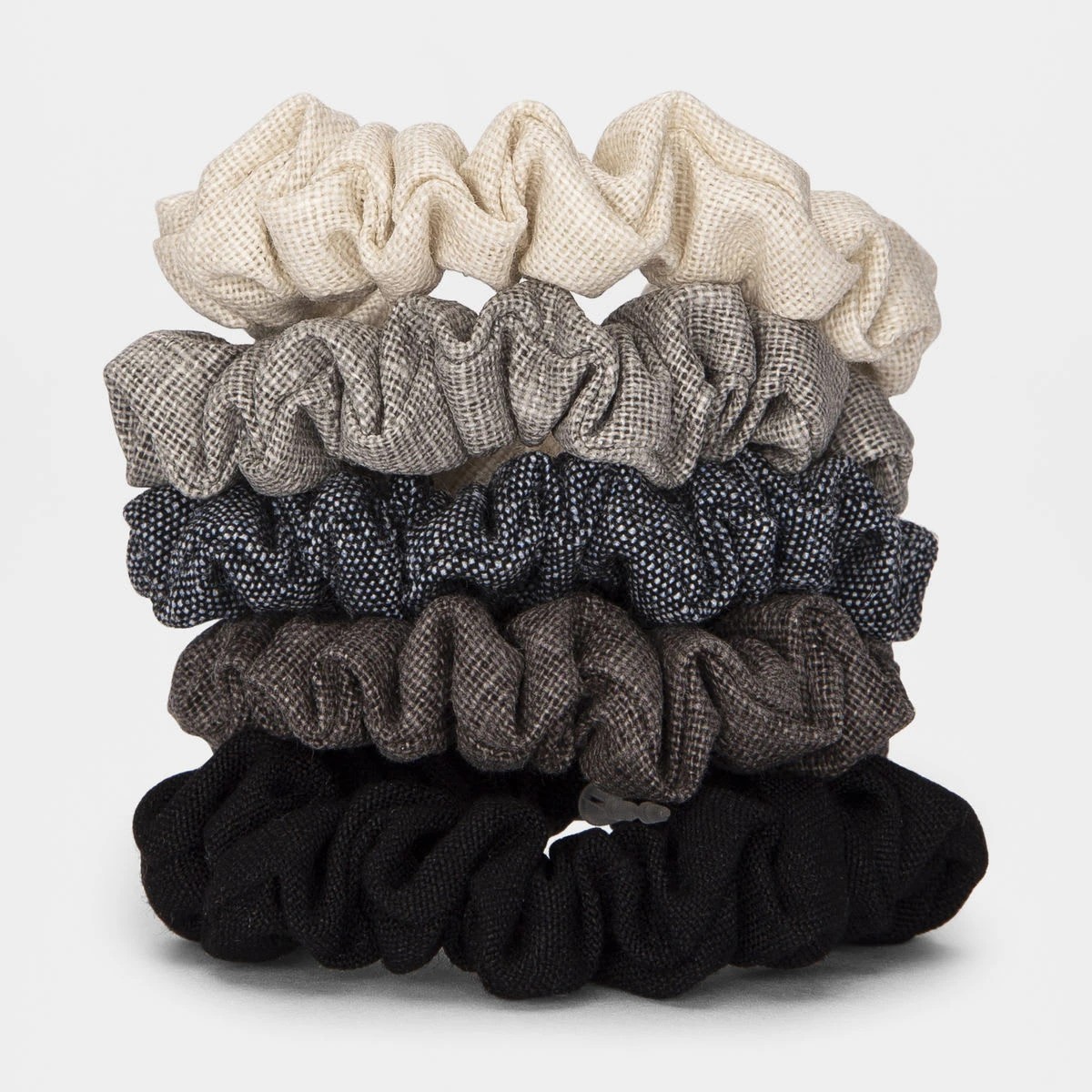 2 5 Pack Mini Hair Scrunchies, 2 of 5