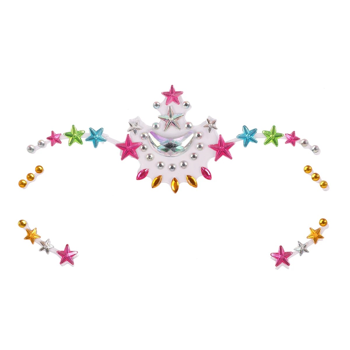 2 BYS Mini Me Face Gem Stickers - Glitter Unicorn, 2 of 2