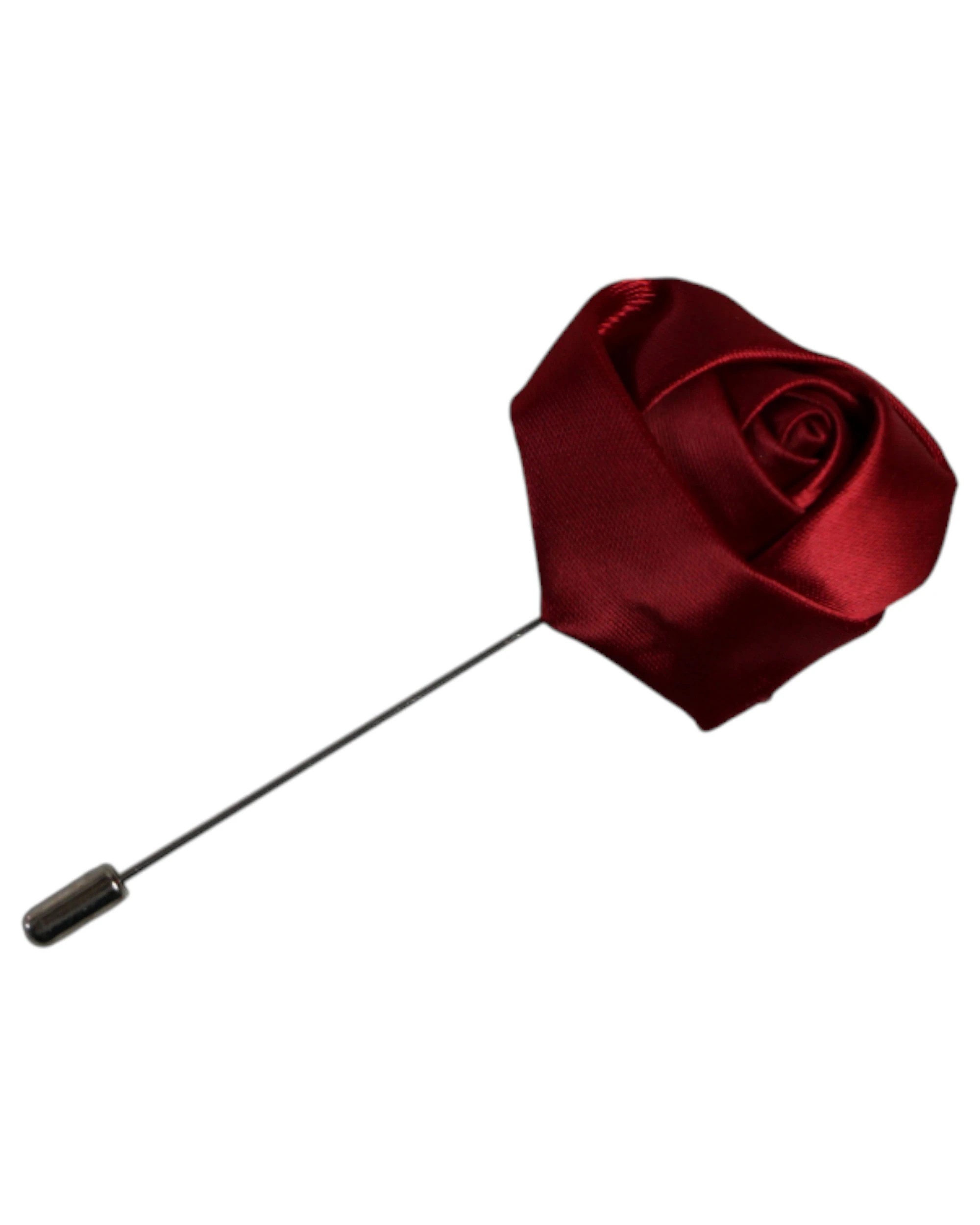 2 Zasel Womens Dark Red Rose Flower Suit Blazer Jacket Lapel Pin - Multi, 2 of 3