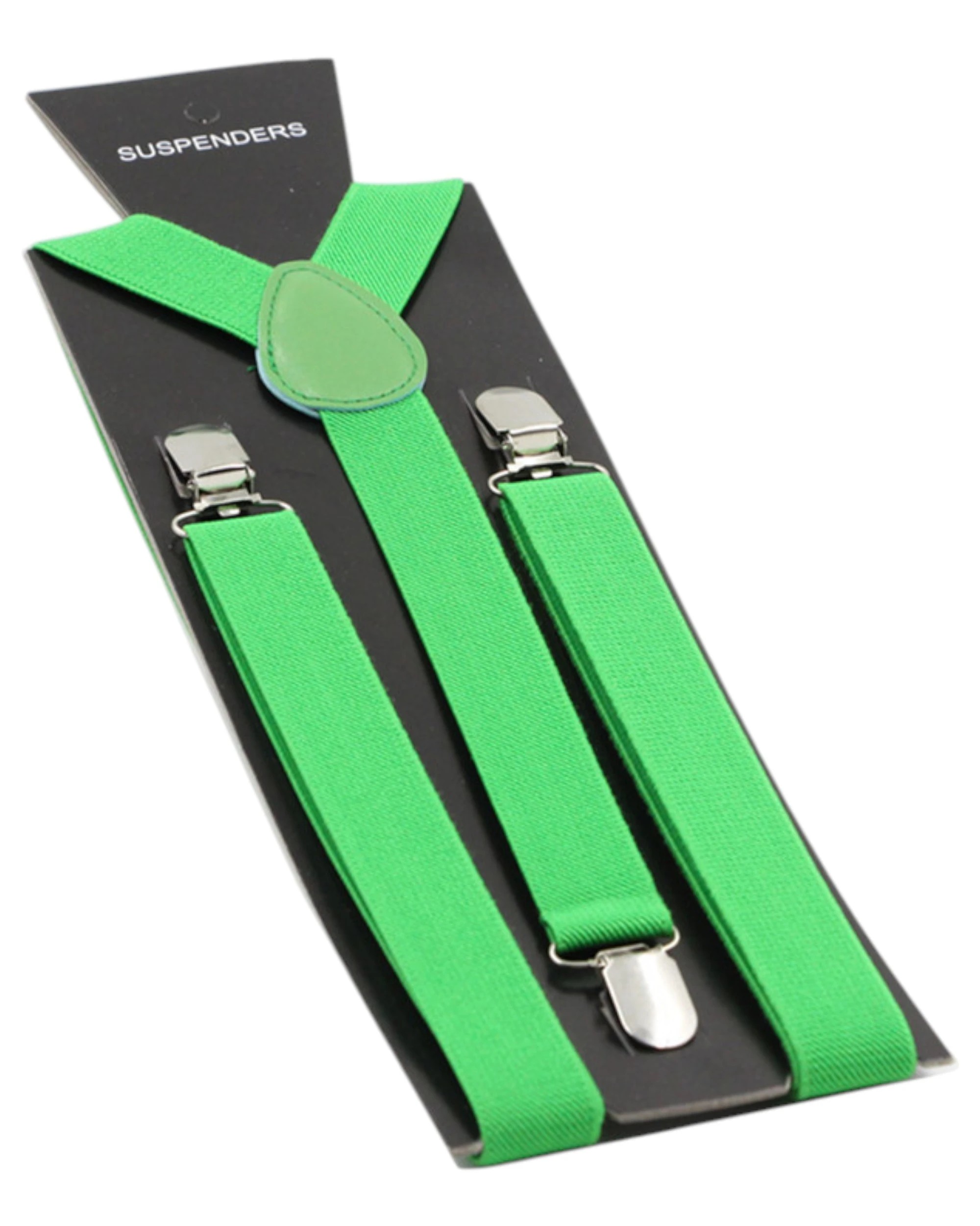 1 Zasel Mens Adjustable 85cm Green Apple Suspenders, 1 of 1