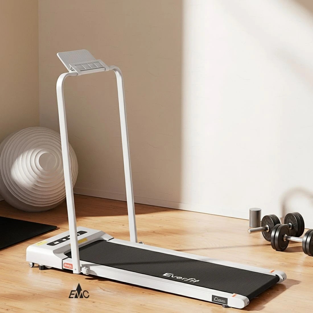 4 Everfit Treadmill Electric Walking Pad Under Desk Home Gym Fitness 380mm - White, 4 of 9