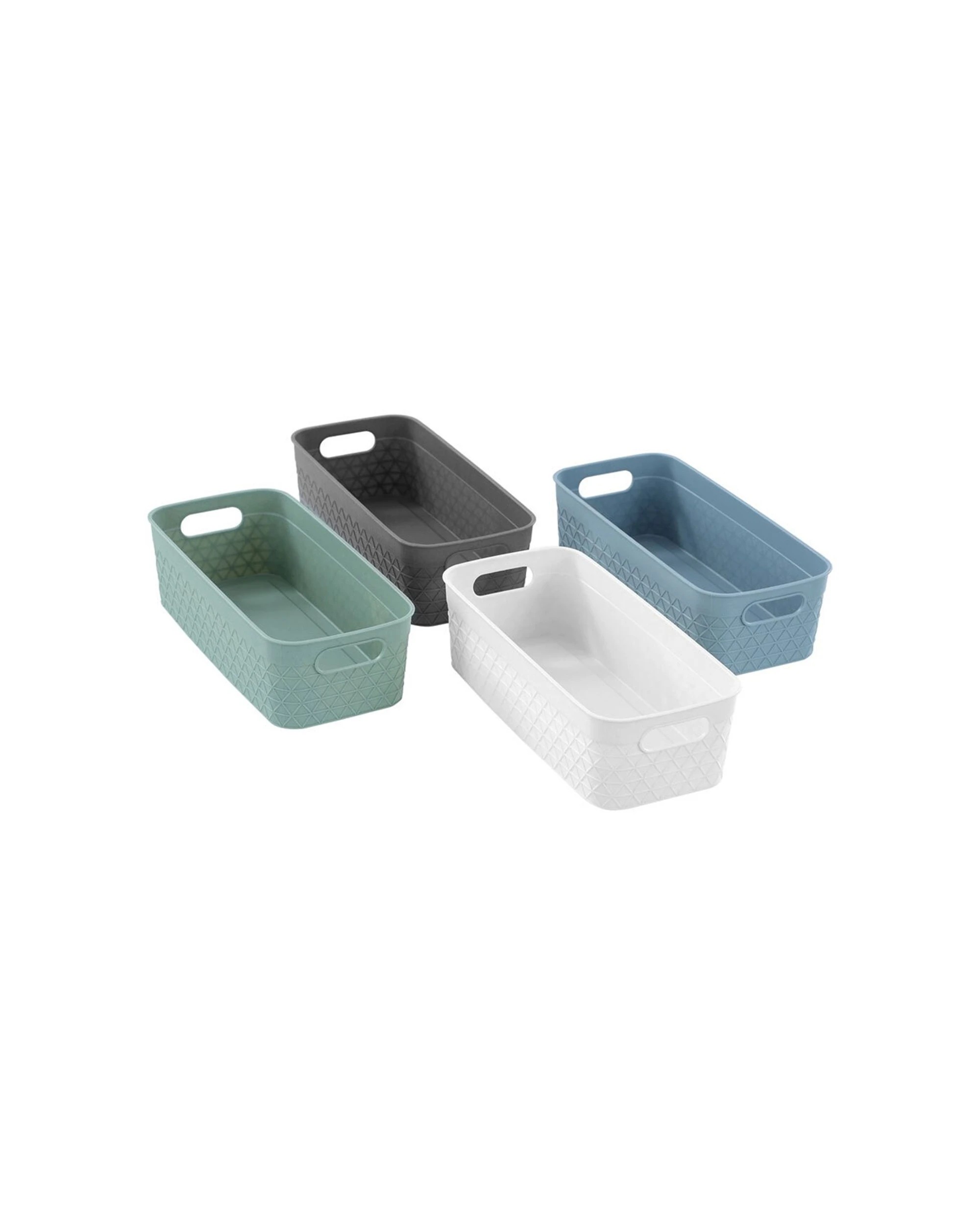 6 Boxsweden 6PK Trinity Basket Storage 24.5x11cm - Multi, 6 of 6