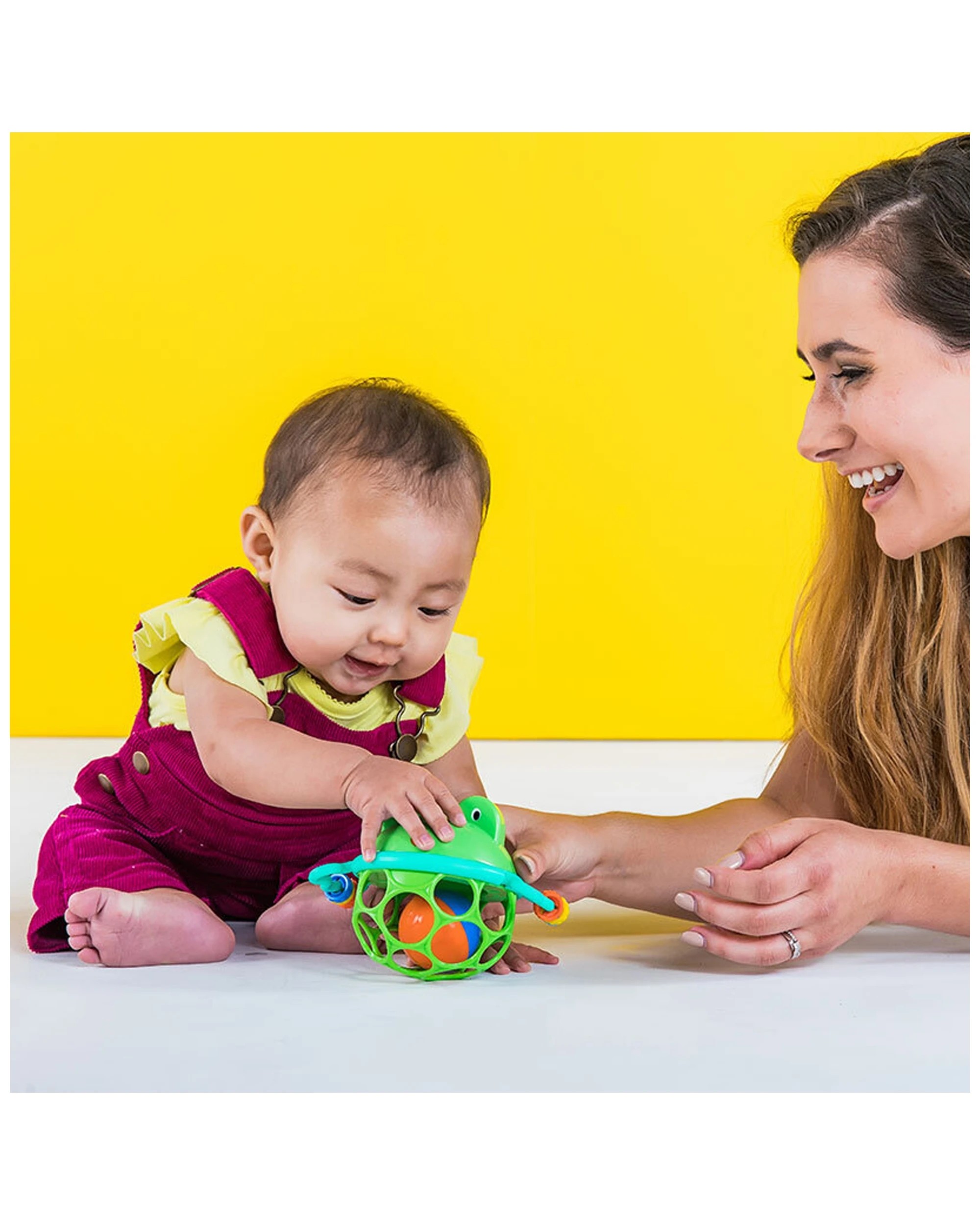 6 Bright Starts Oball Jingle And Shake Pal Frog 2 Pack Baby Rattle 0m Plus - Multi, 6 of 7