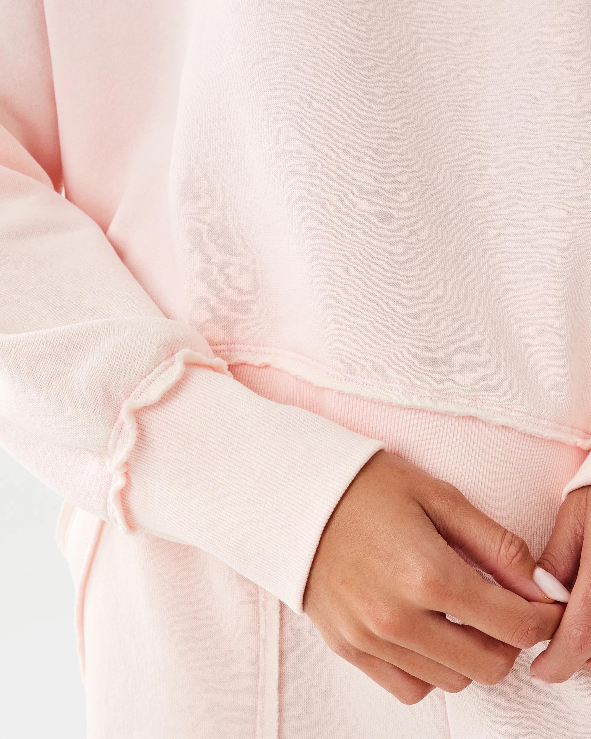 9 Off The Shoulder Sweatshirt Bllet Pink, 9 of 10