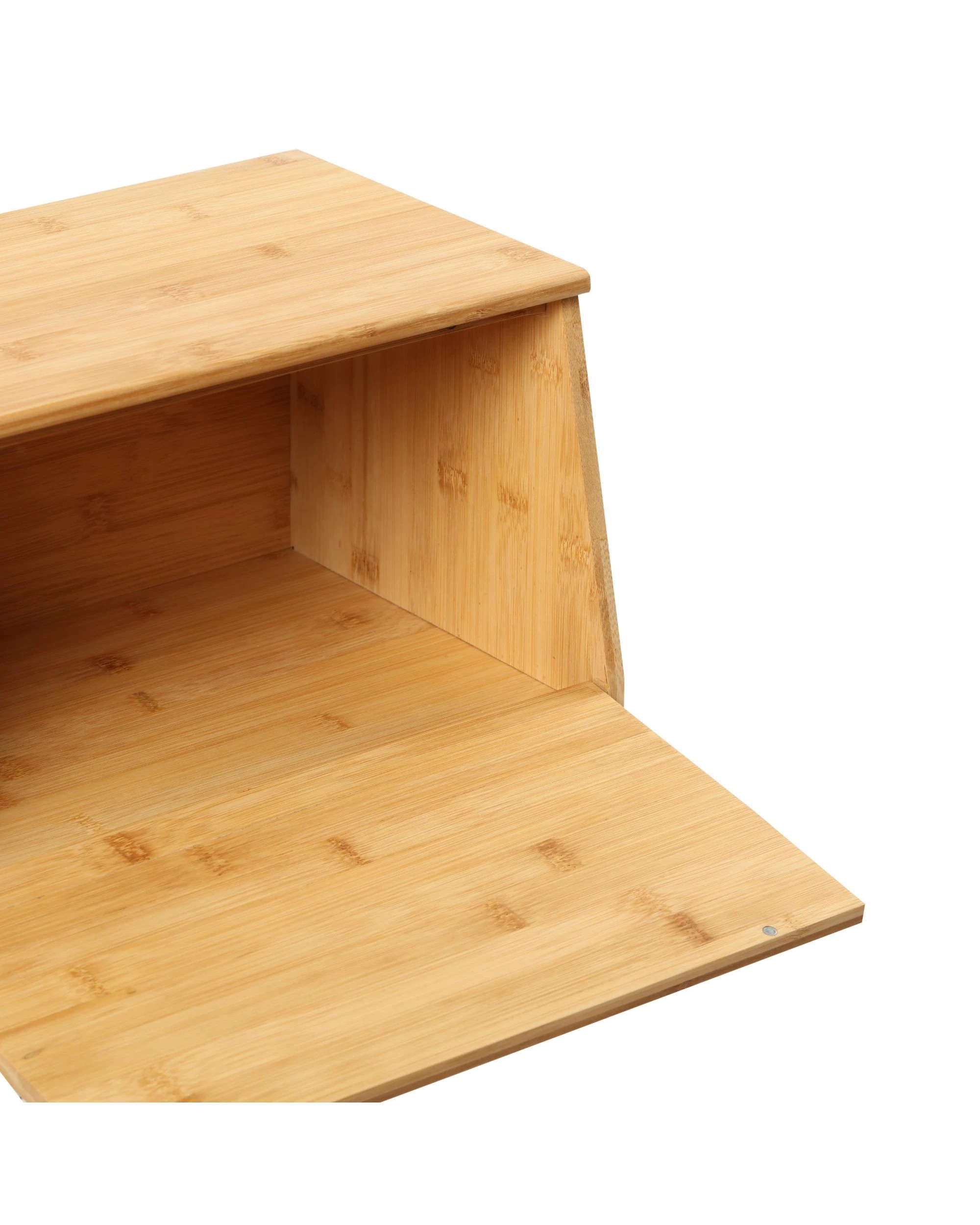 6 Sherwood Home Bamboo Bread Box With Lid 24x38x20cm - Natural, 6 of 6