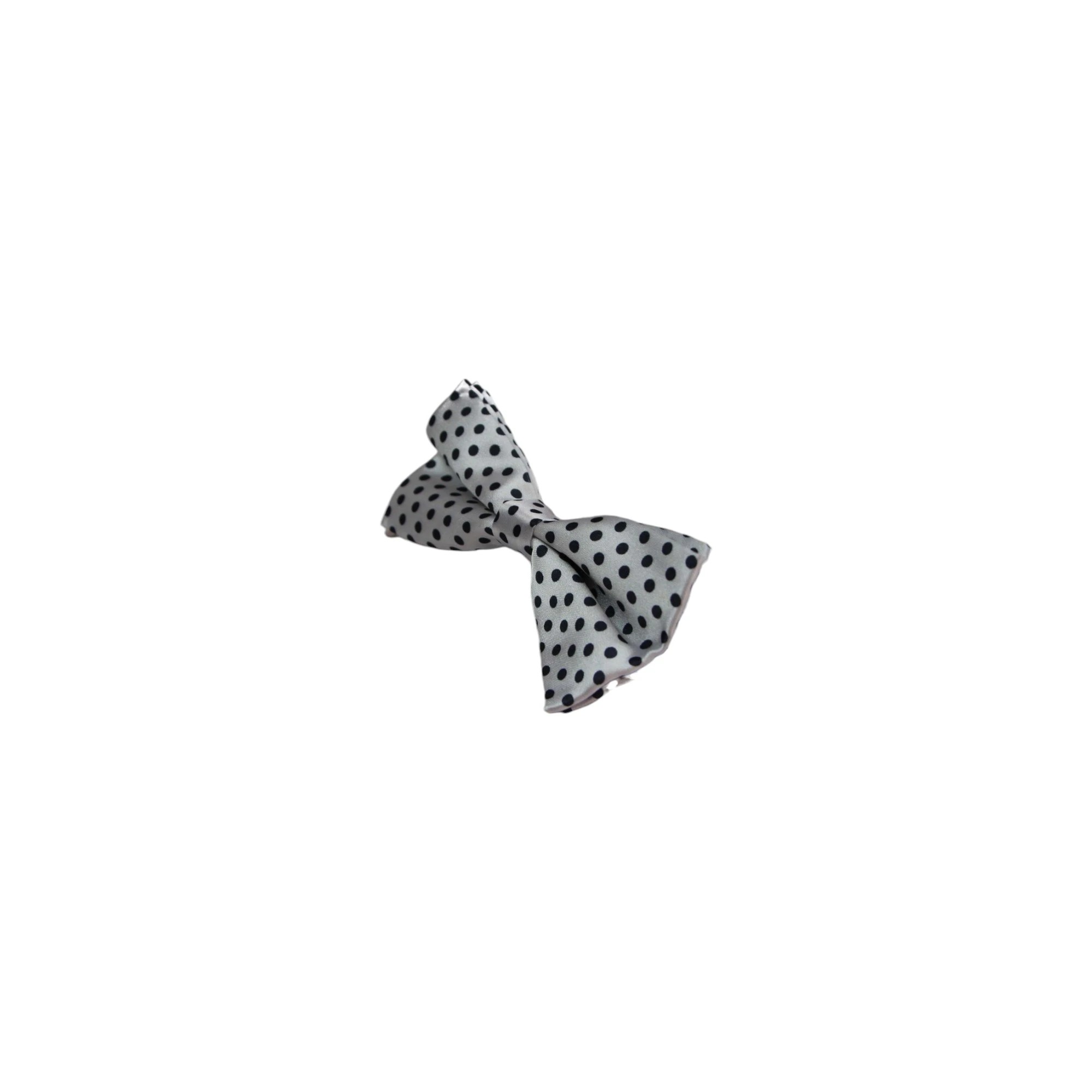 4 Zasel Mens White With Black Small Polka Dot Patterned Bow Ties - Multi, 4 of 4