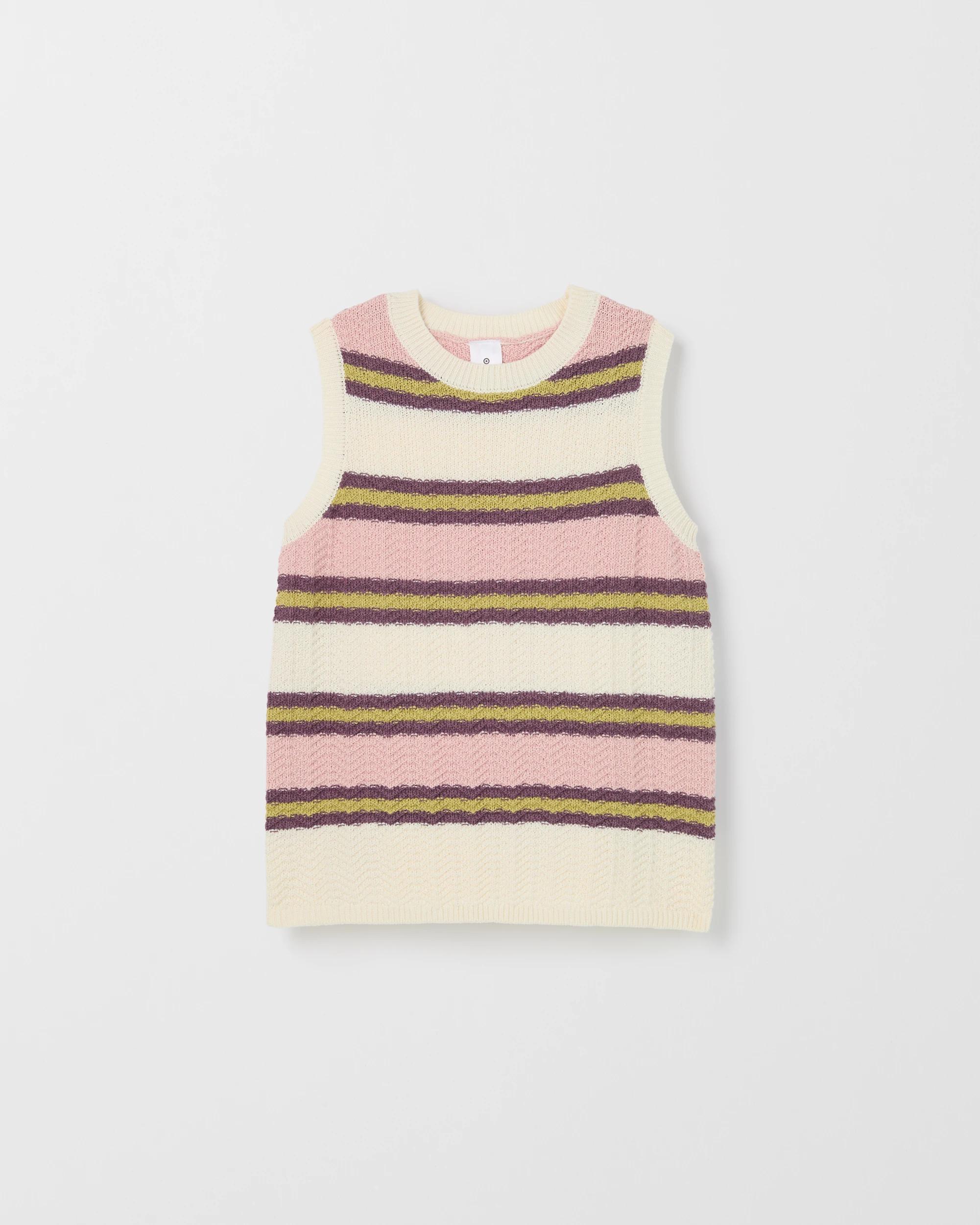 6 Target Kids Australian Cotton Crochet Knit Tank Top STRIPE MULTI, 6 of 7
