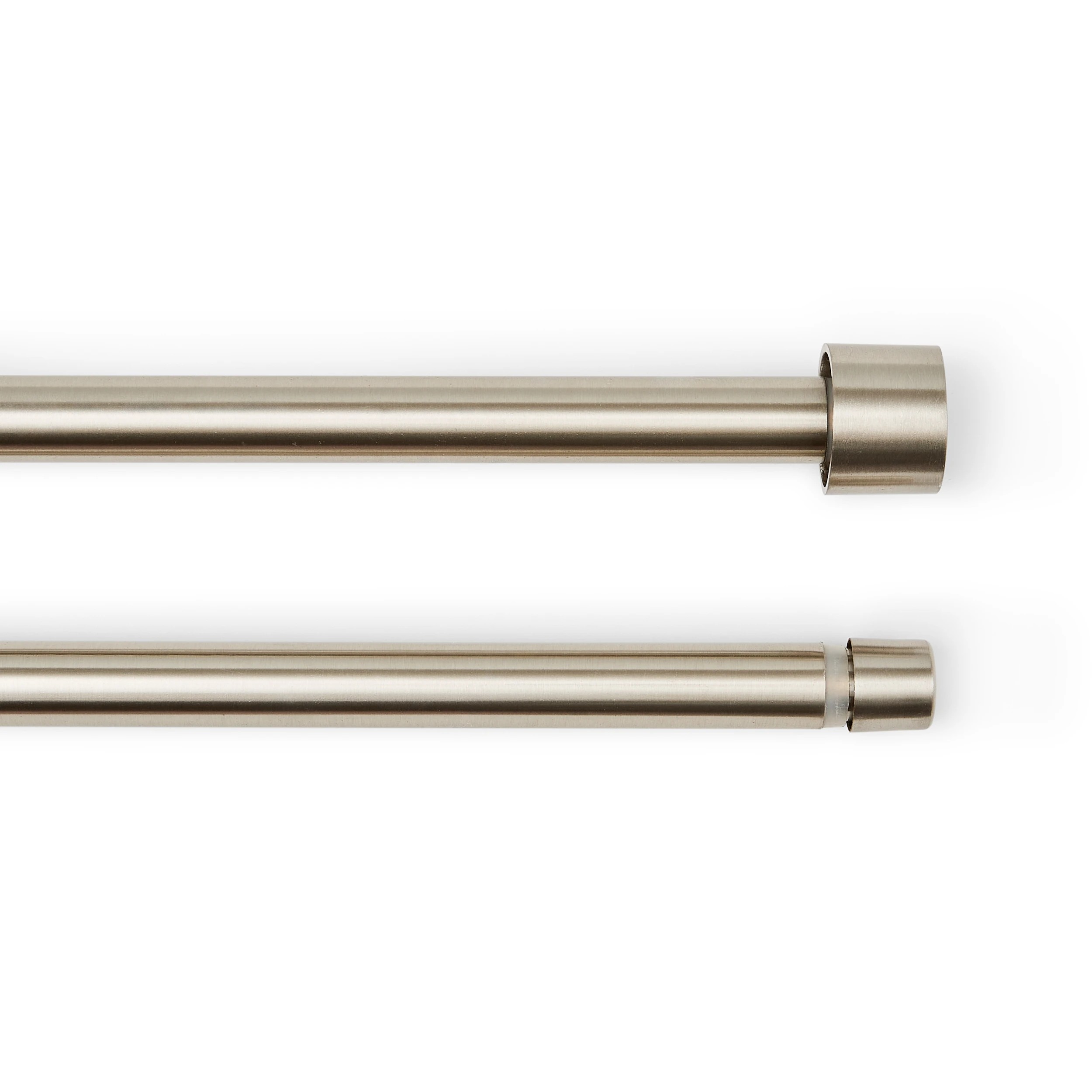 2 Double Curtain Rod - Silver, 2 of 5