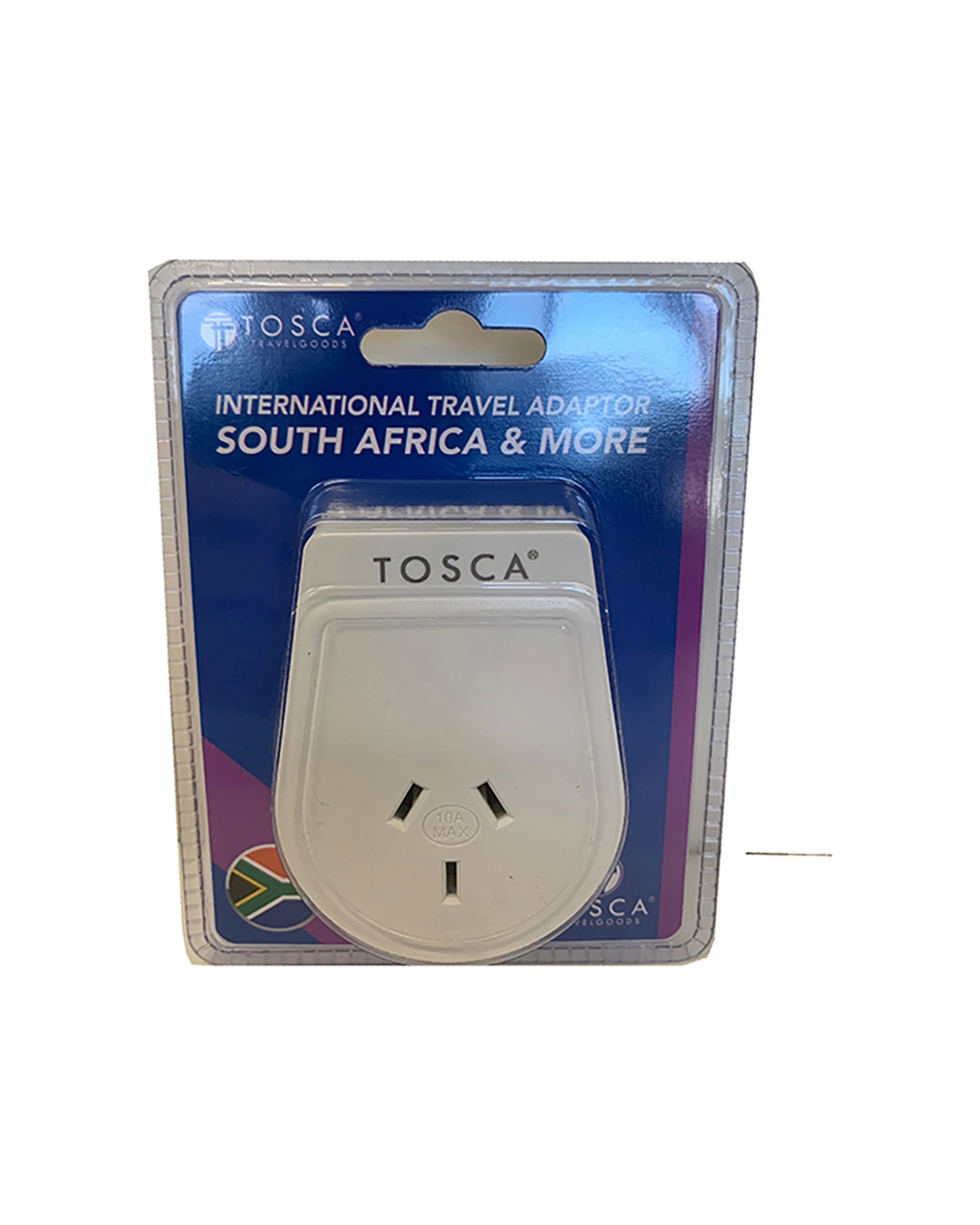 3 Tosca 2Pk Ob Travel Power Adapter Converter Plug - South Africa - White, 3 of 3