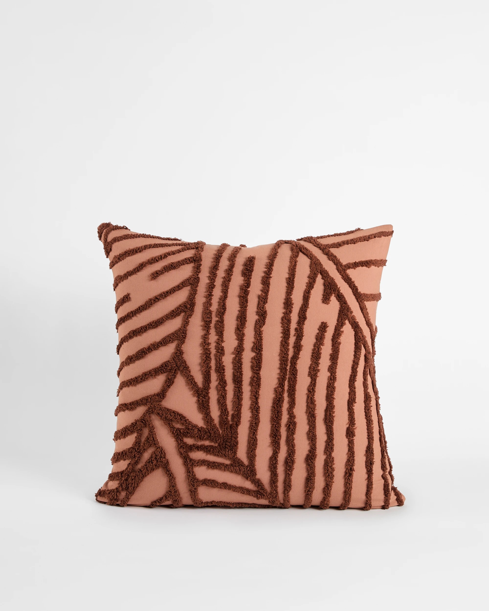 1 Target Oakley Cotton Textured Leaf European Pillowcase - One Size - Brown, 1 of 3