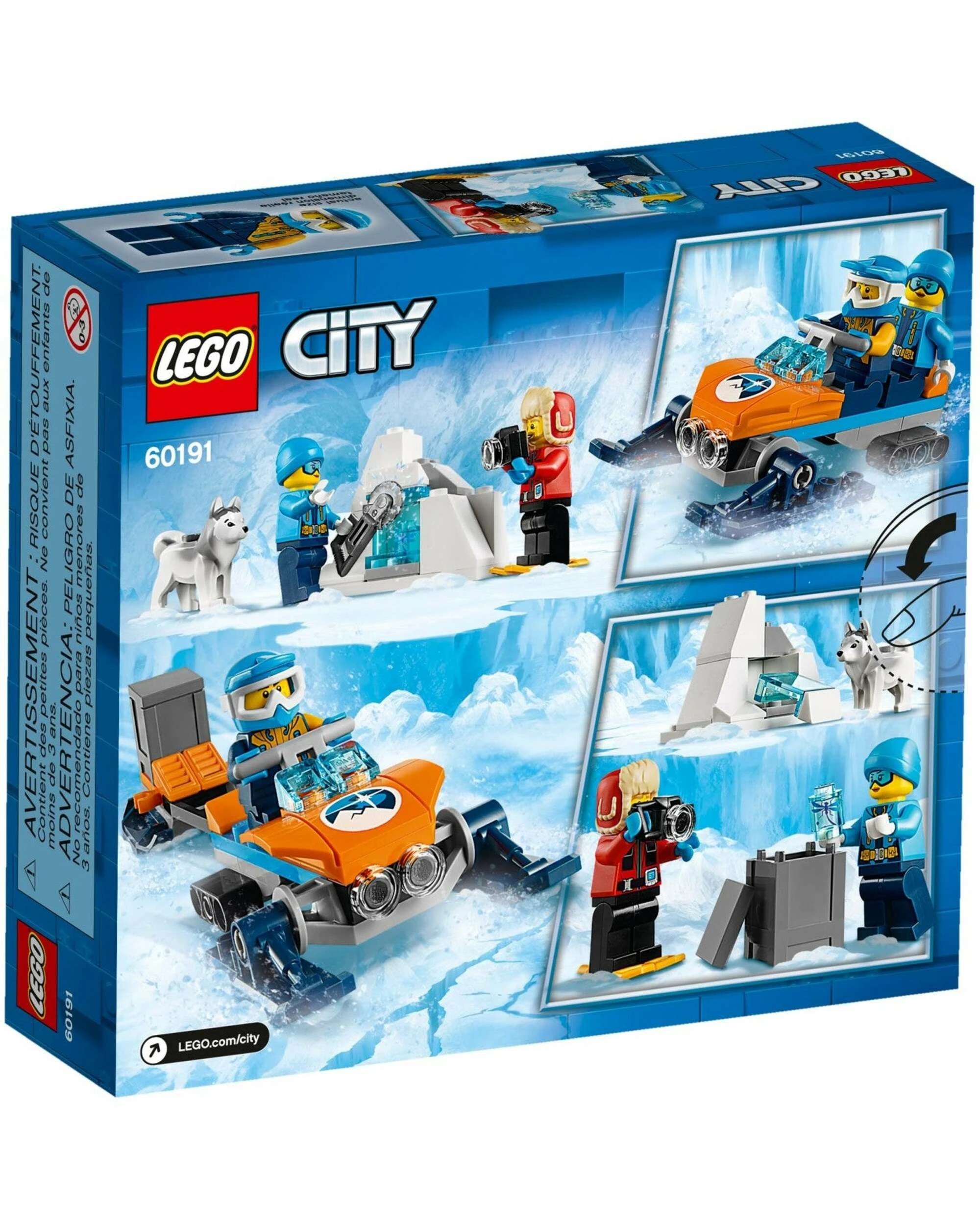 4 LEGO 60191 Arctic Exploration Team Snowmobile Set with Minifigures, 4 of 4