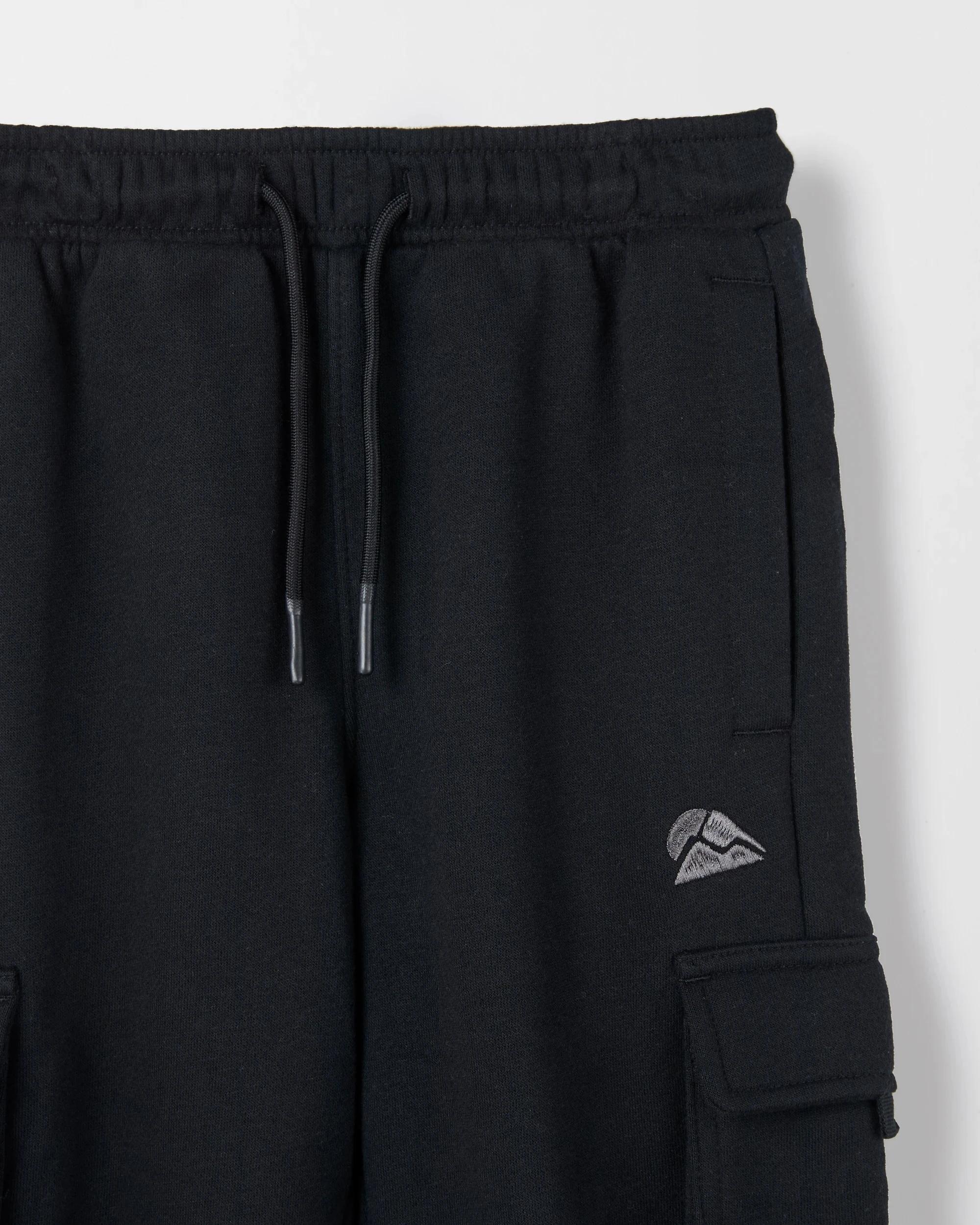 2 Target Kids Australian Cotton Blend Cargo Trackpants BLACK, 2 of 2
