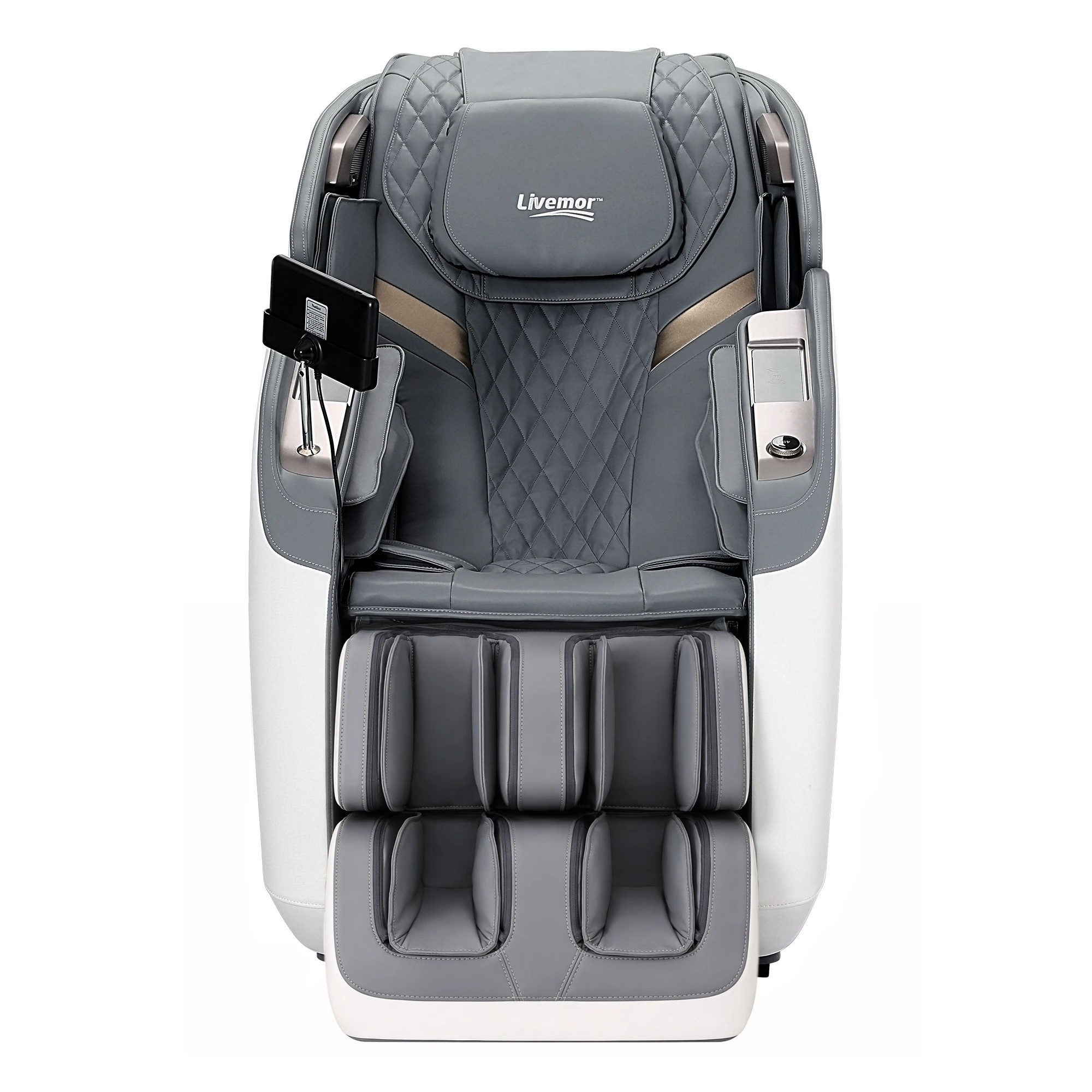 4 Livemor Prestige 4D Massage Chair Dual Mechanism Full Body SL-Track Zero Gravity Recliner Body Scan - Multi, 4 of 10