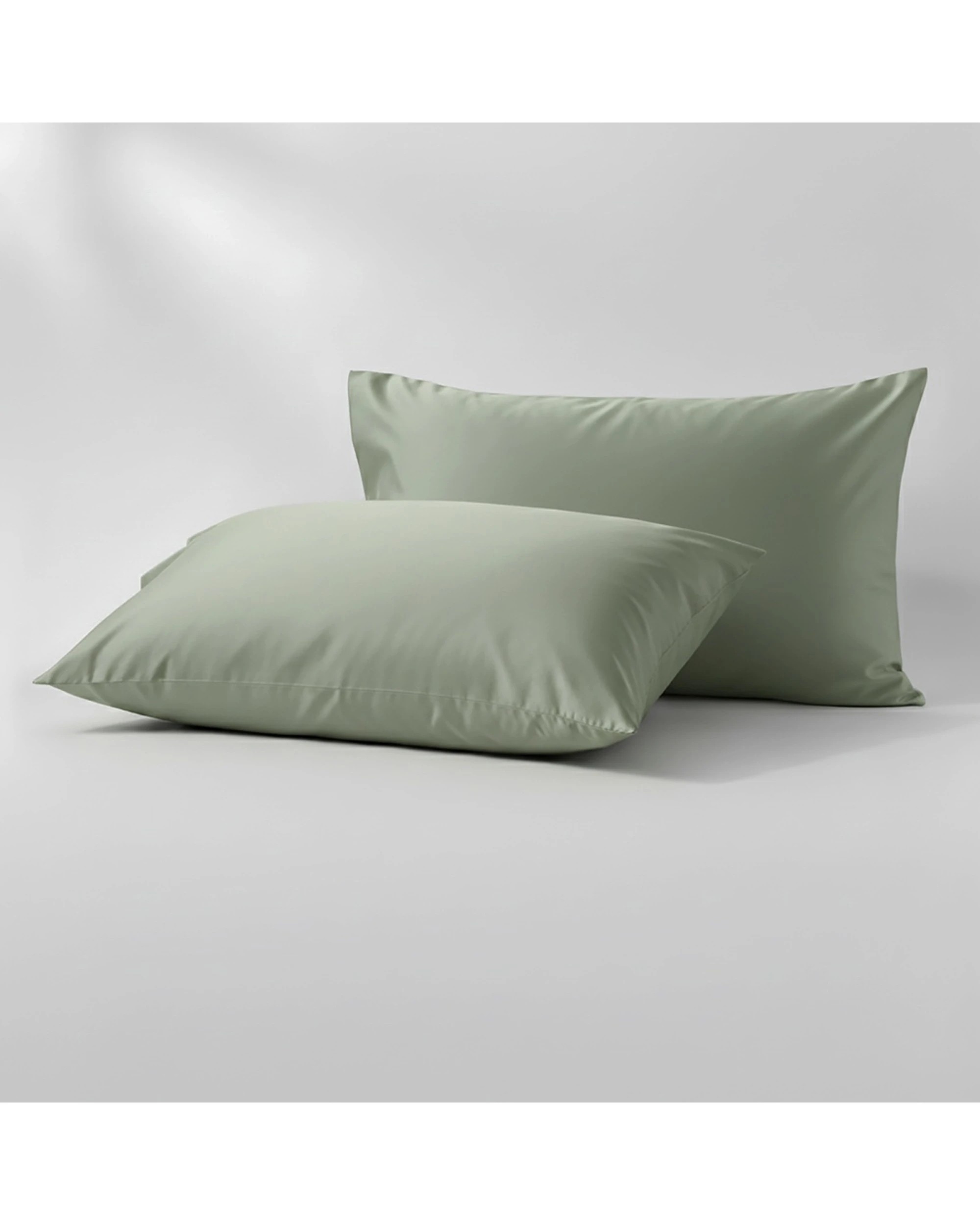 4 KG Linen 400TC Egyptian Cotton Sheet Set With Pillowcases Long-Staple Sateen - Single Bed - Green, 4 of 6