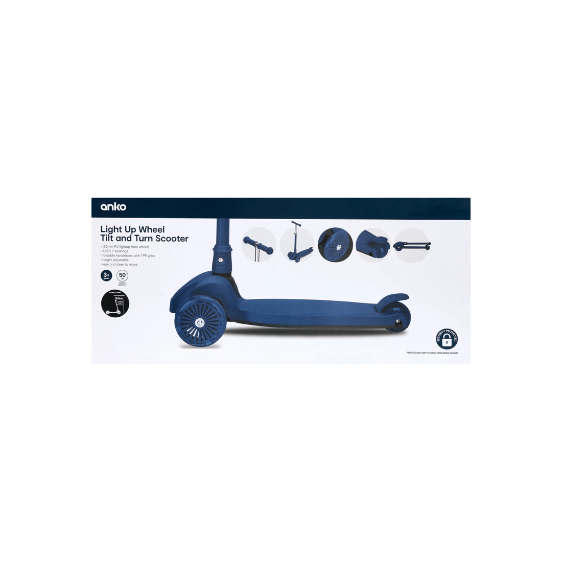 8 Light Up Wheel Tilt and Turn Scooter - Blue, 8 of 8