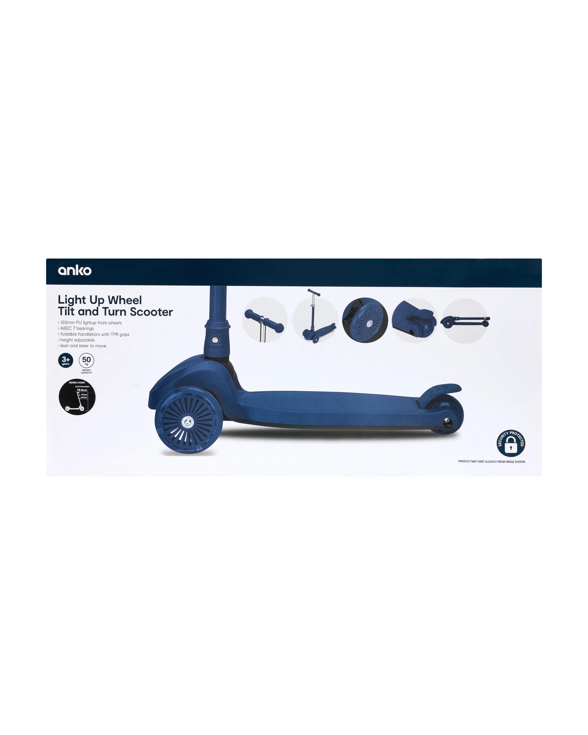 8 Light Up Wheel Tilt and Turn Scooter - Blue, 8 of 8