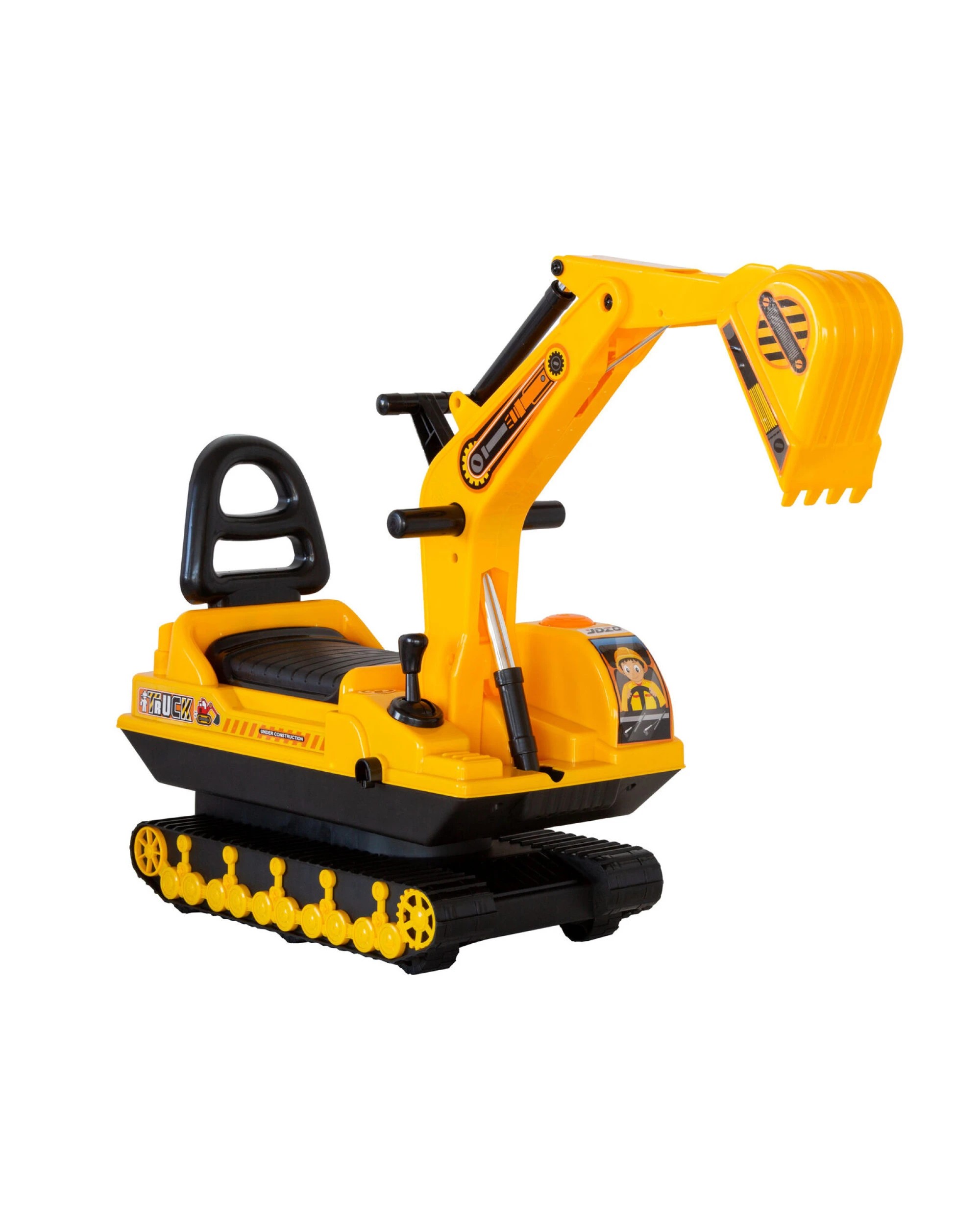 6 Lenoxx Ride-on Children's Excavator w/ Sturdy Track and Dual Operation Levers to Scoop, 6 of 7