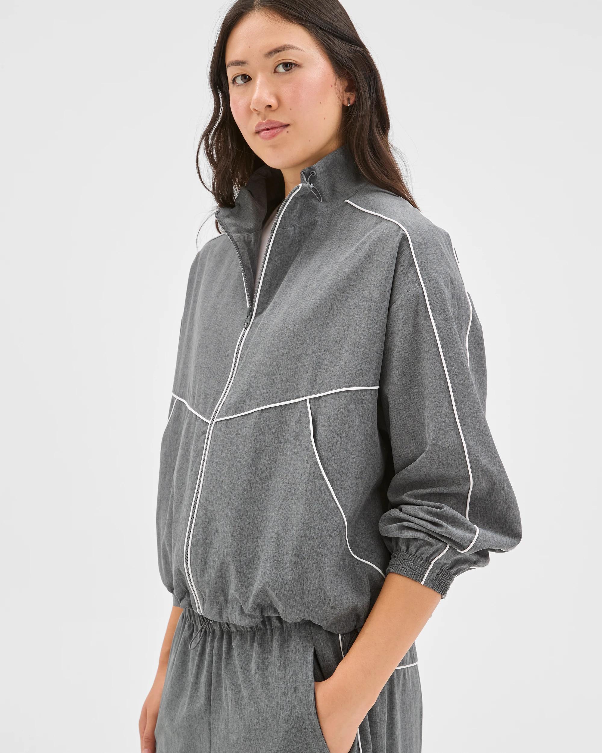 4 Target Active Motion Zip Through Jacket GREY MARLE, 4 of 7