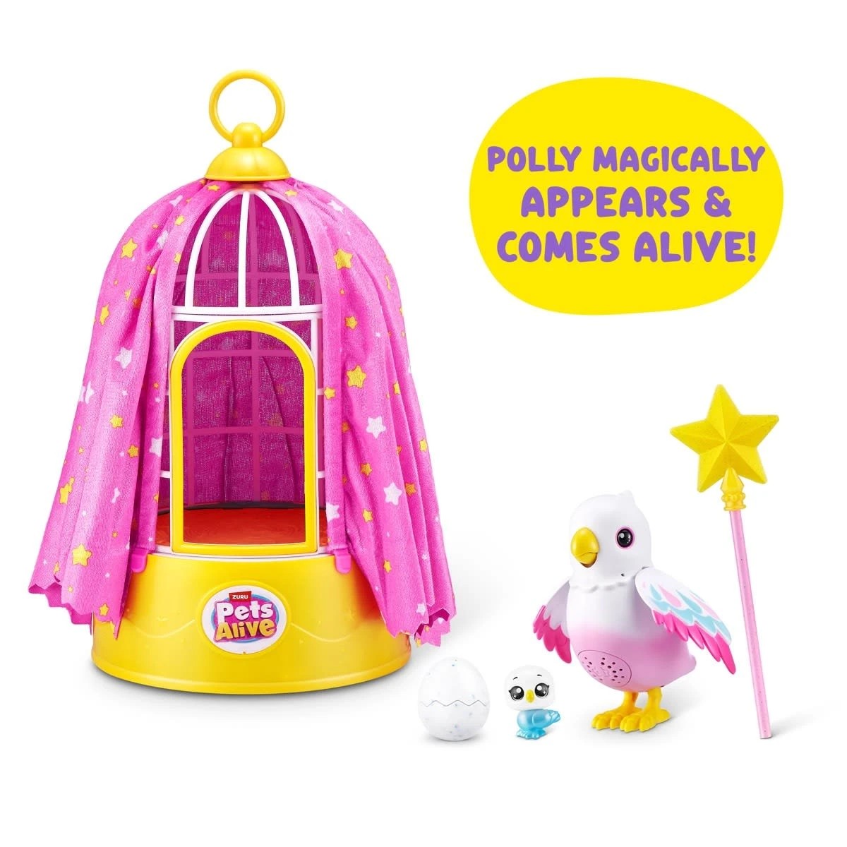 5 7 Piece Zuru Pets Alive Polly the Surprise Magic Bird, 5 of 11