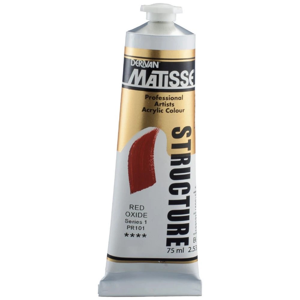 1 Derivan Matisse Structure Paint 75mL Red Oxide S1, 1 of 2