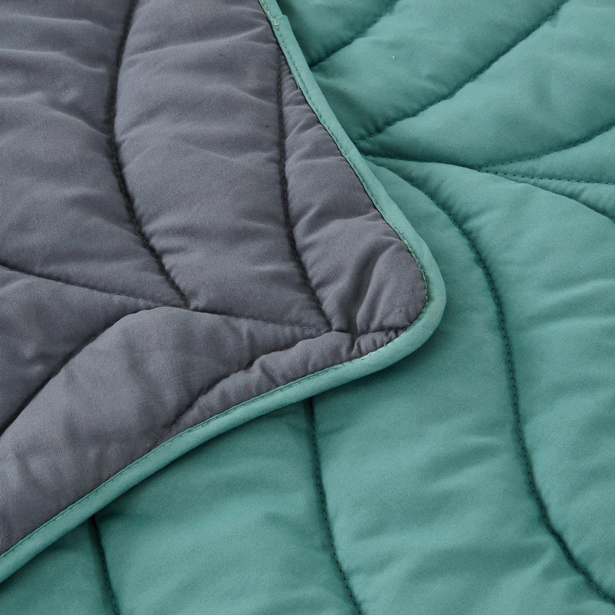 5 Quilted Leaf Play and Floor Mat - Green, 5 of 7