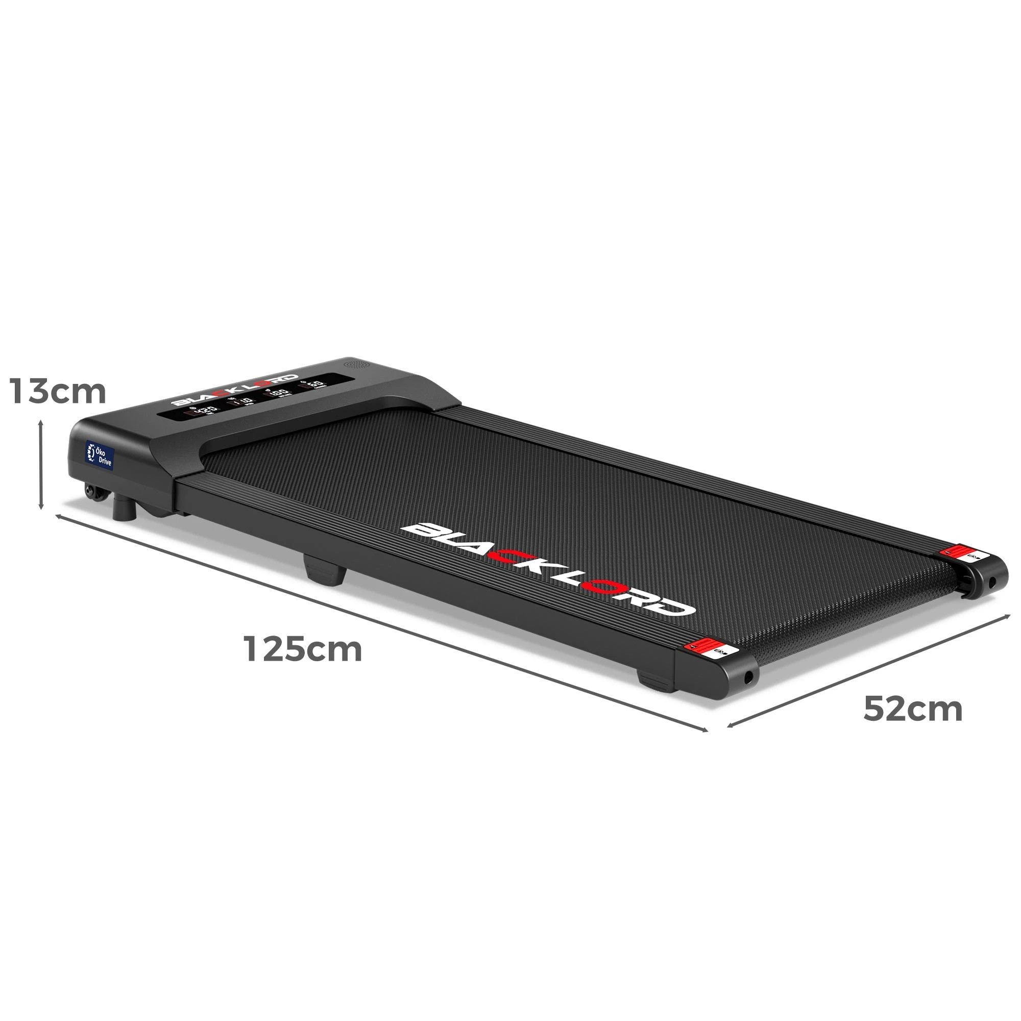 2 Black Lord Treadmill Electric Walking Pad Under Desk Home Gym 400mm - Black, 2 of 8