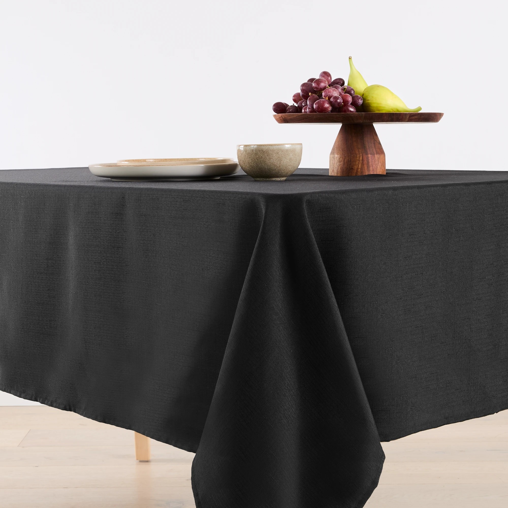 1 Black Extra Large Tablecloth, 1 of 5