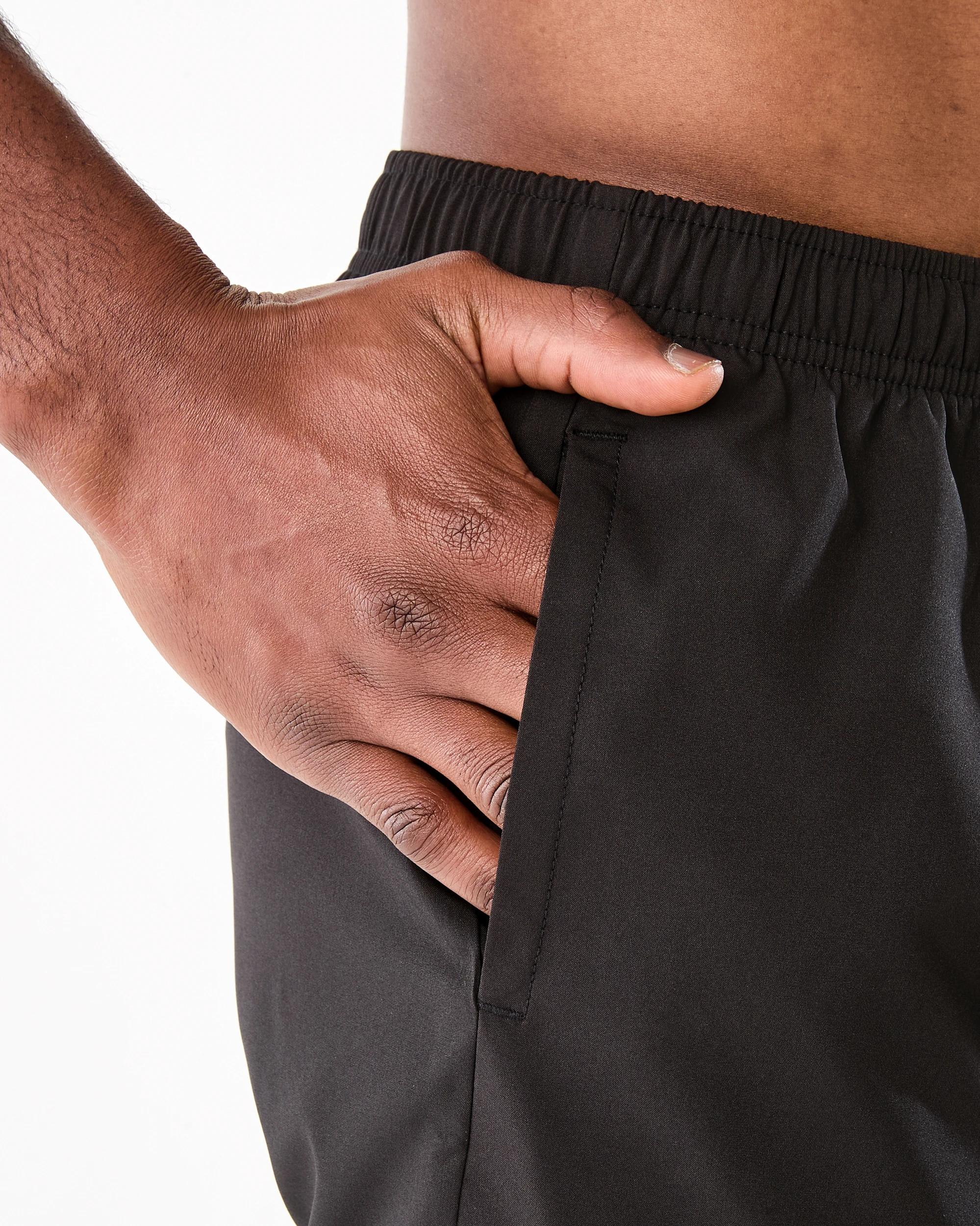 5 Active Mens Dual Layer Shorts BLACK, 5 of 7