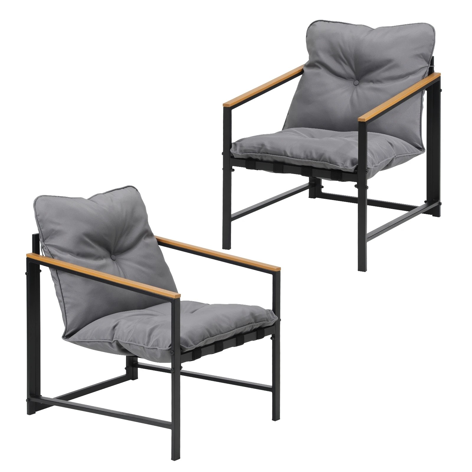 1 Livsip Outdoor Chairs Furniture Setting Garden Patio Armchair Lounge Sofa
 - Multi, 1 of 10