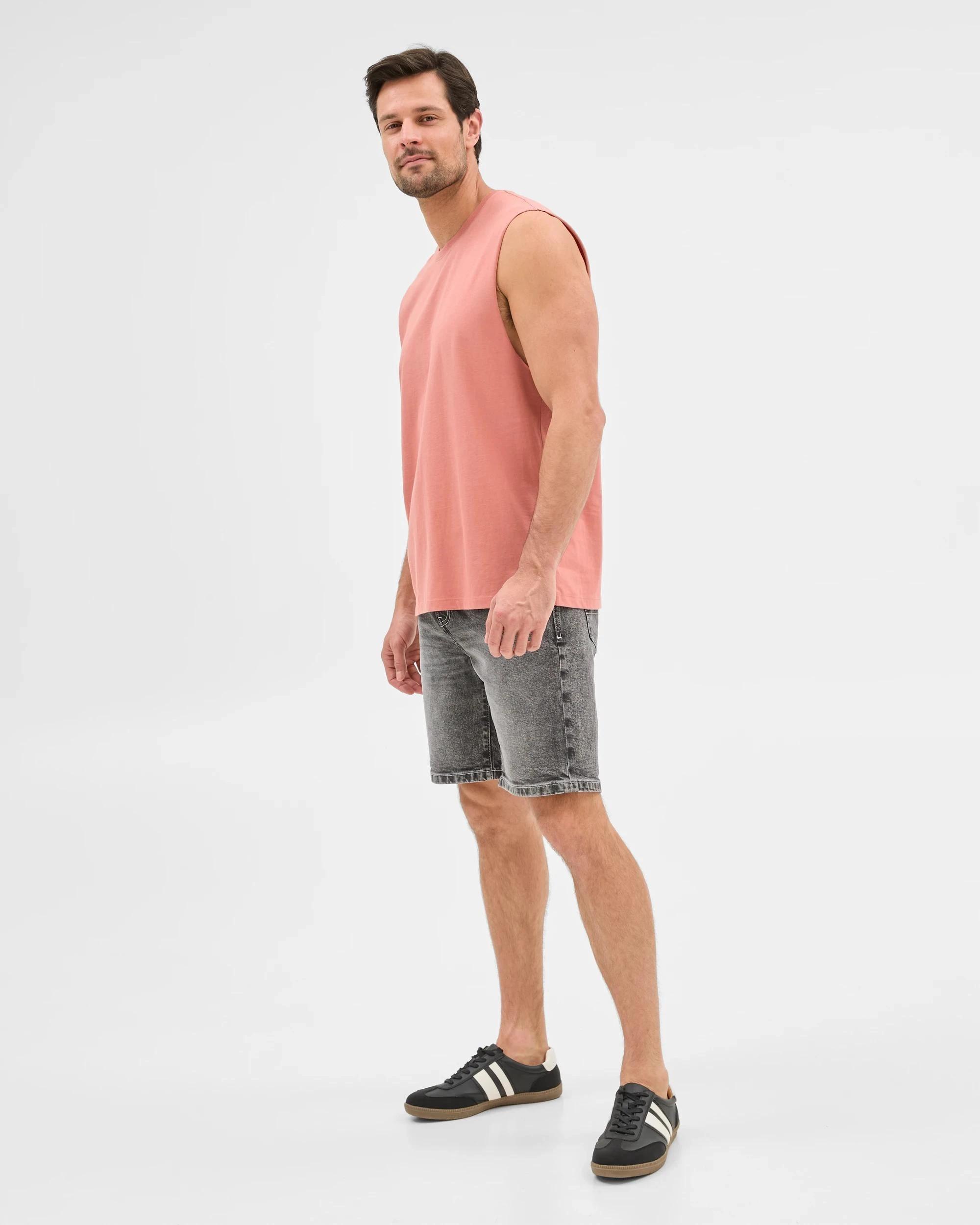 2 Target Australian Cotton Plain Tank Top BRICK, 2 of 6