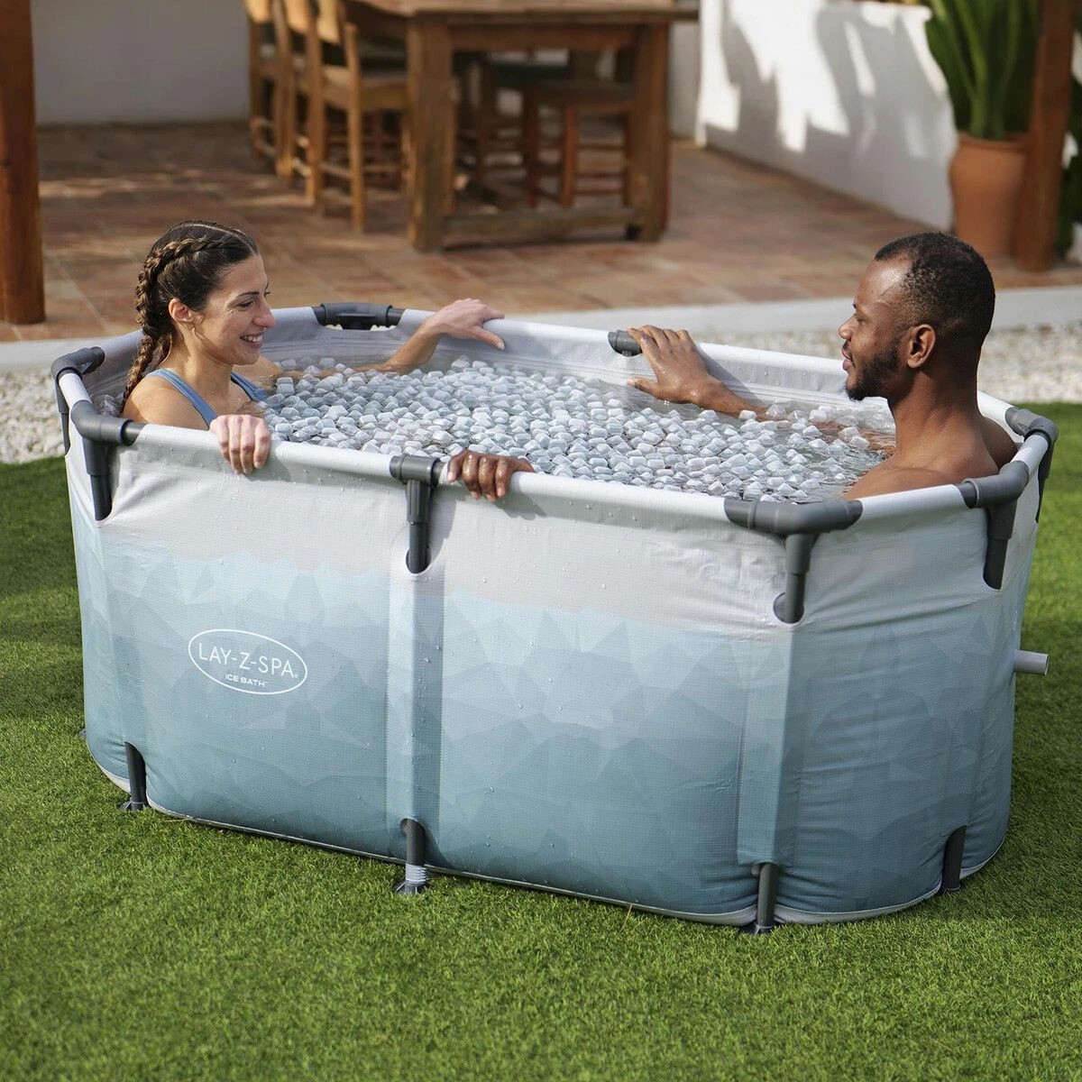 4 Bestway Bathtub Portable Freestanding Recovery Spa Ice Bath Tub Massage Athletes Cold Water Soaking Shower Outdoor, 4 of 7