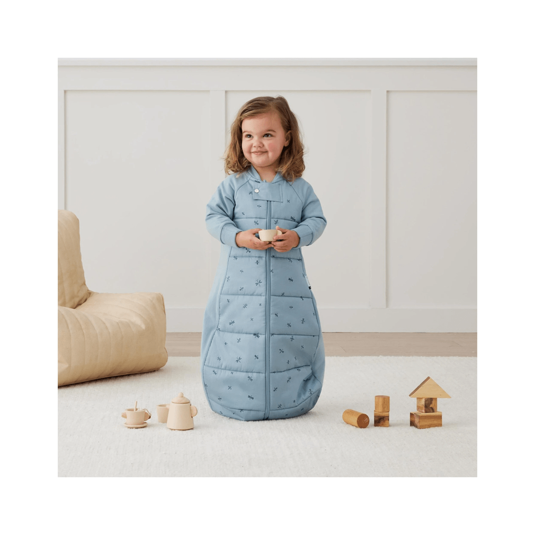 5 Ergopouch Sleep Suit Bag Tog 3.5 Size 4-6 Years Dragonflies
 - Blue, 5 of 5