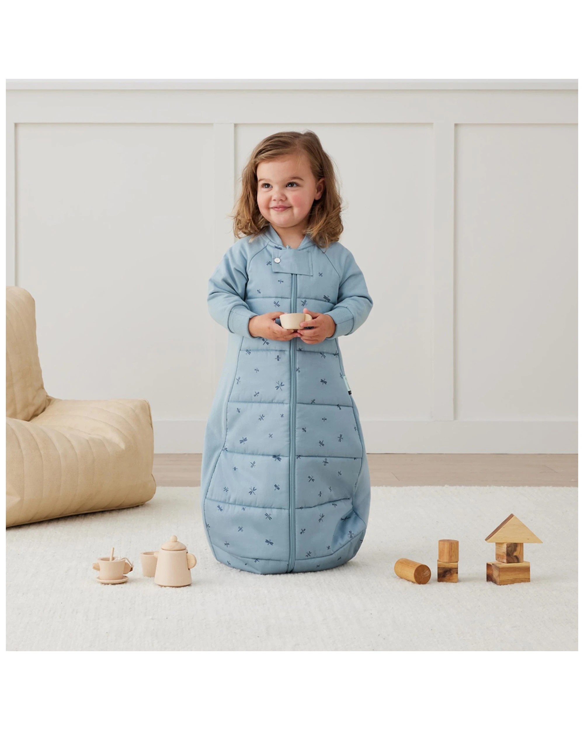 5 Ergopouch Sleep Suit Bag Tog 3.5 Size 4-6 Years Dragonflies
 - Blue, 5 of 5