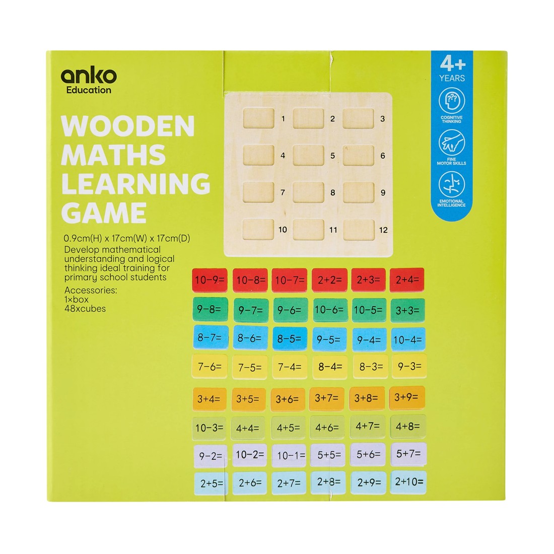 7 Wooden Maths Learning Game, 7 of 7