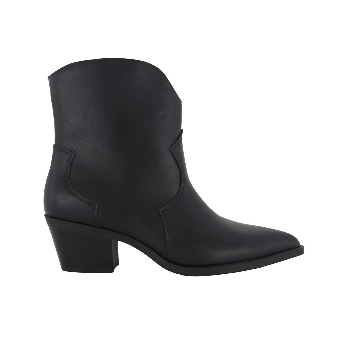 1 Western Block Heel Boots Black, 1 of 4