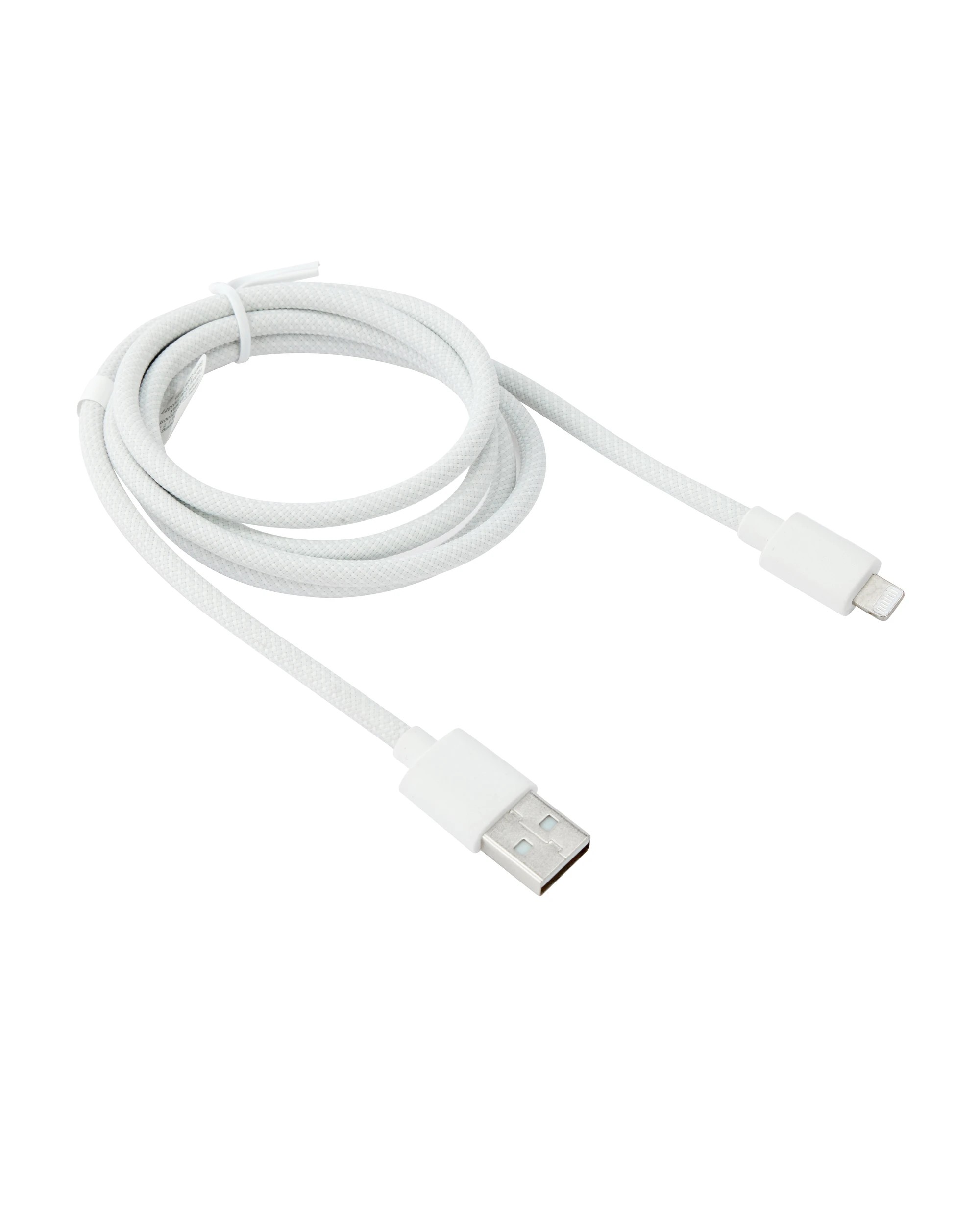 3 USB-A to Lightning Braided Cable - 1m, White, 3 of 4