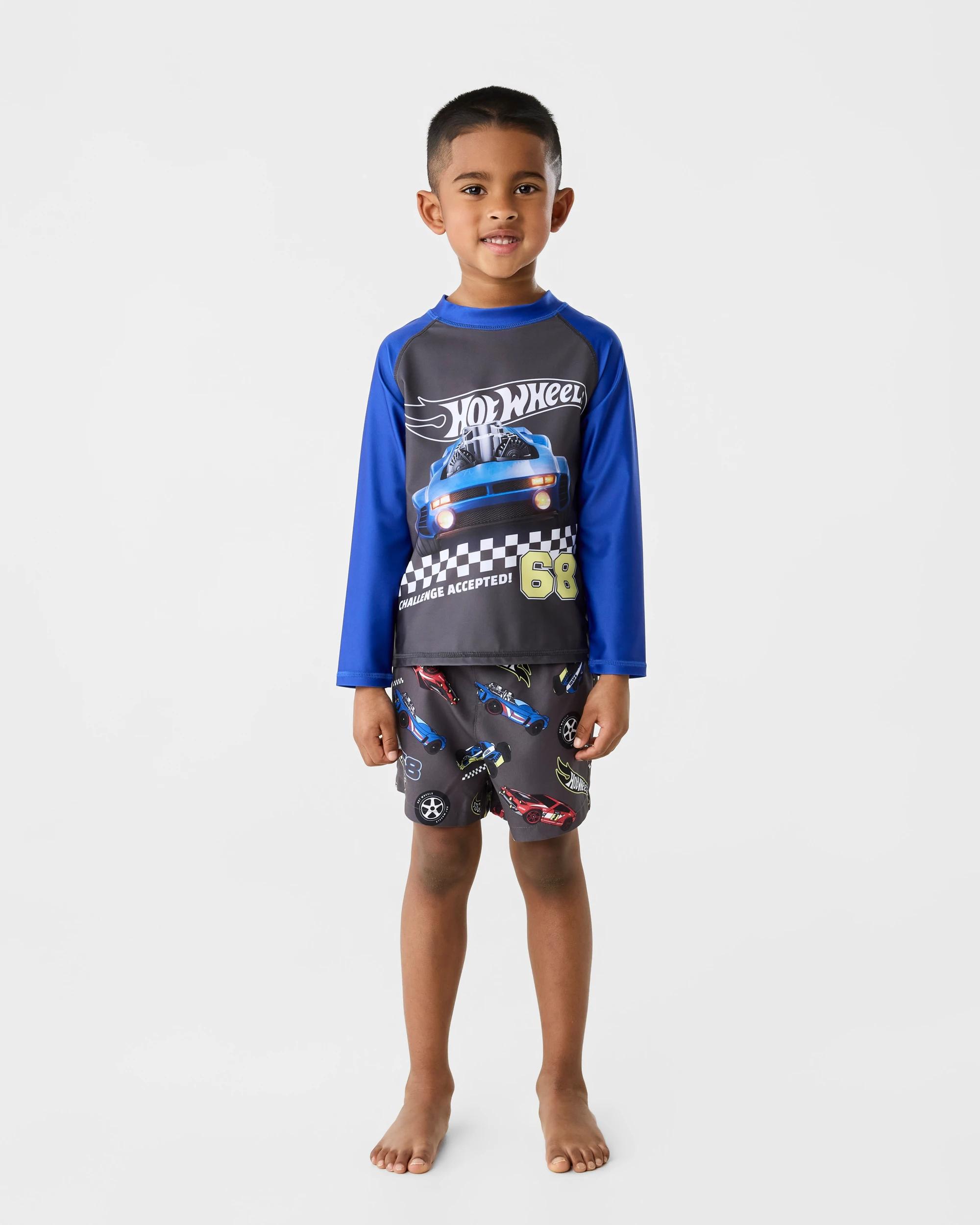 5 Hot Wheel License Short Sleeve Rash Vest Hot Wheels, 5 of 7