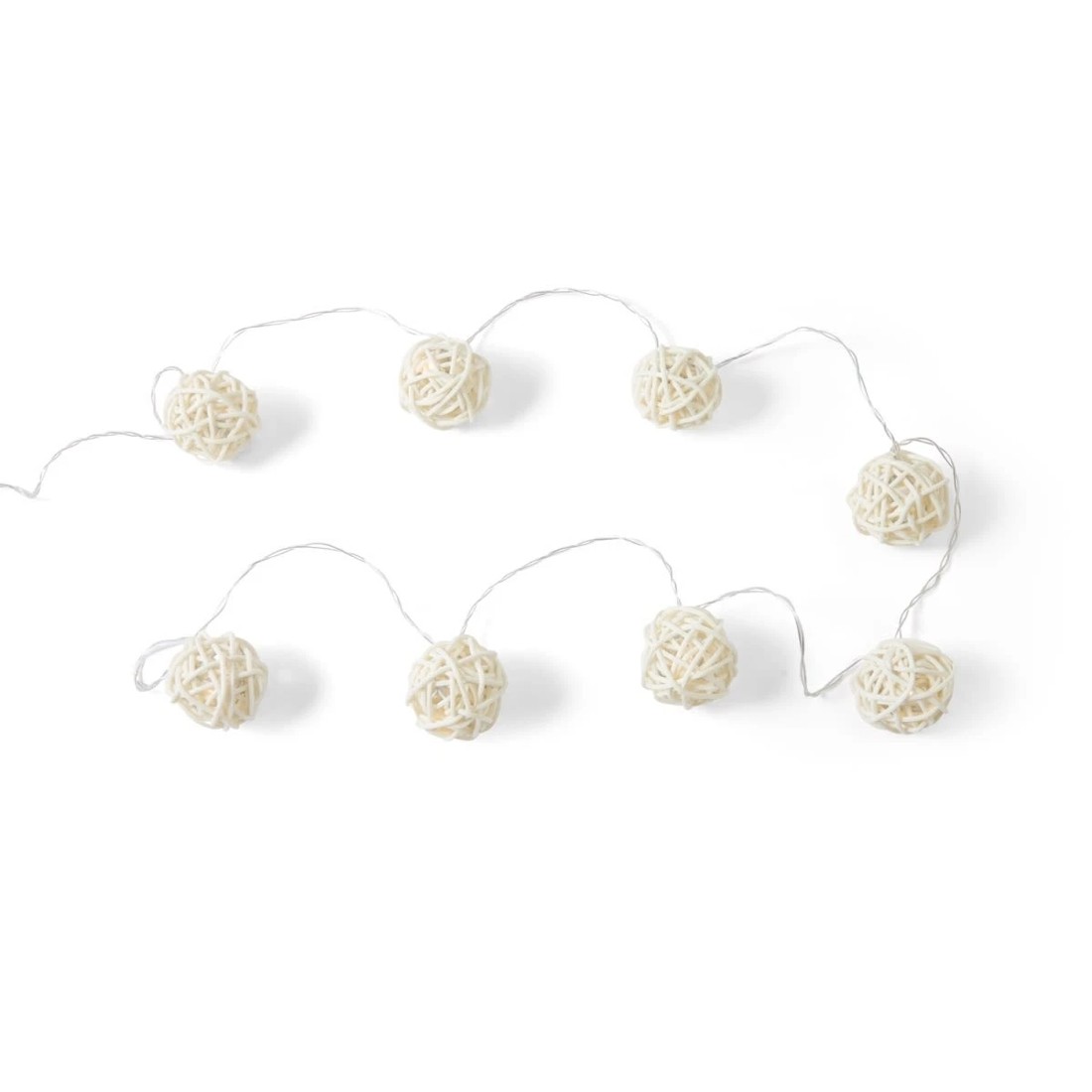 3 Rattan Look String Lights, 3 of 8