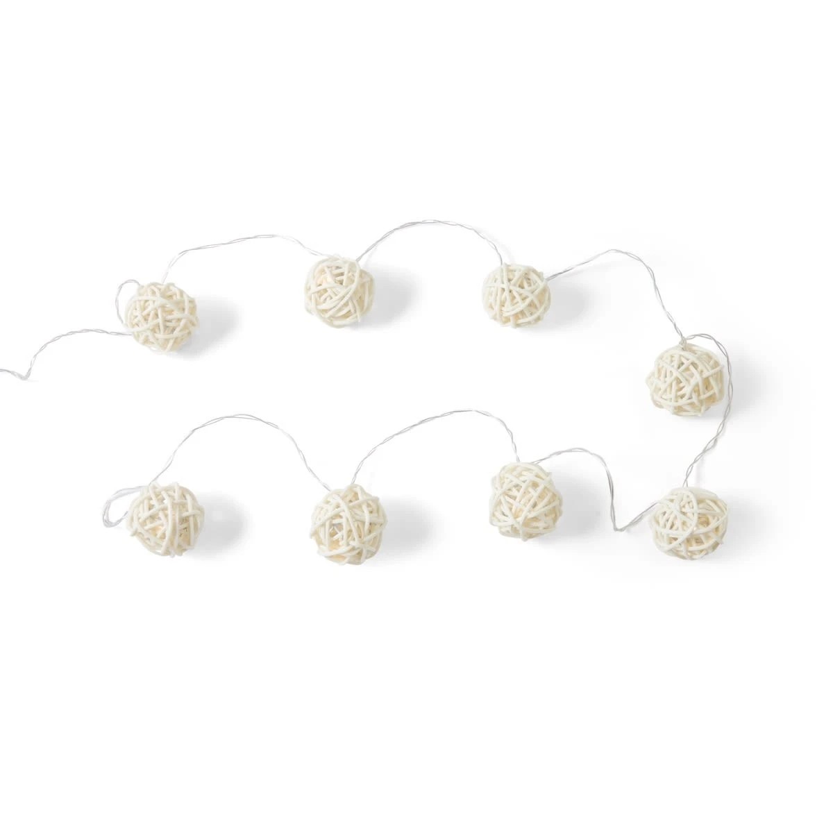 3 Rattan Look String Lights, 3 of 8