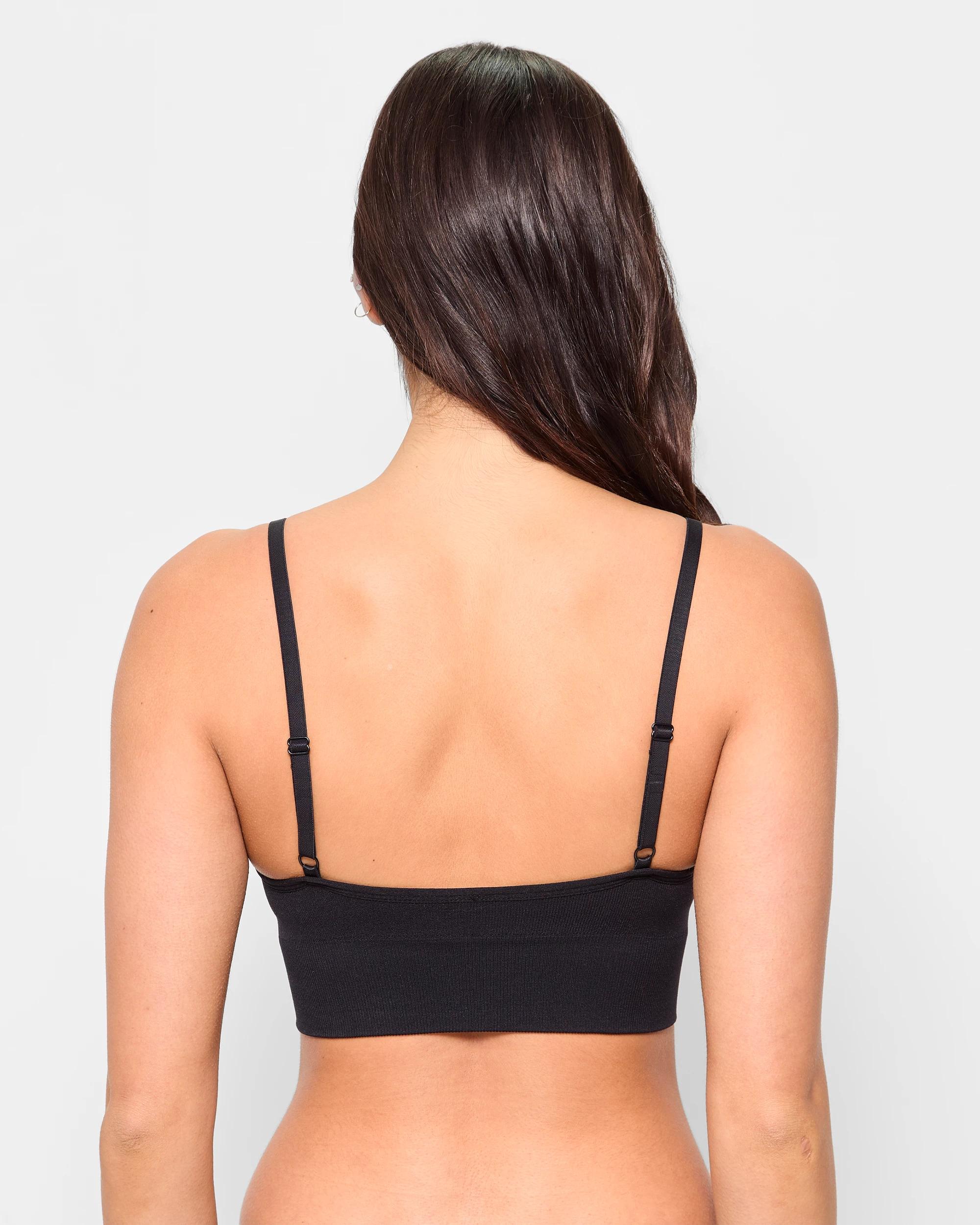 2 Ribbed Seamfree Push Up Crop - Lily Loves BLACK, 2 of 3