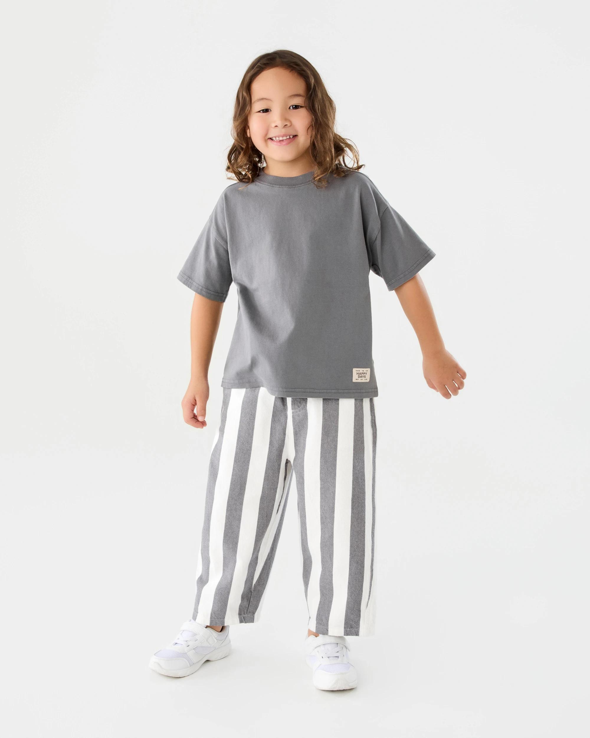 7 Stripe Woven Pants Gry Stripe, 7 of 8