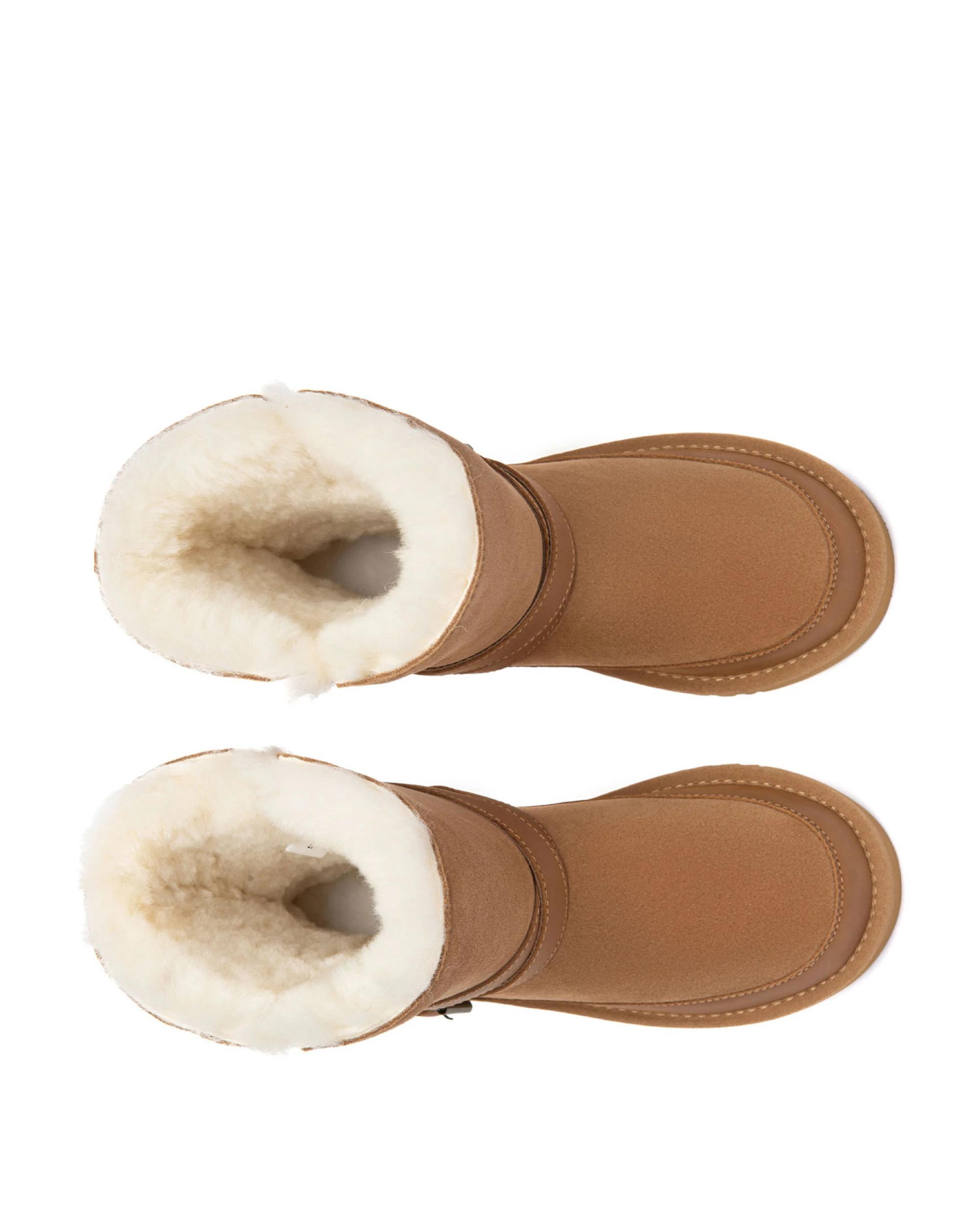 5 Australian Shepherd UGG Halvik Buckle Short Boots CHESTNUT, 5 of 5