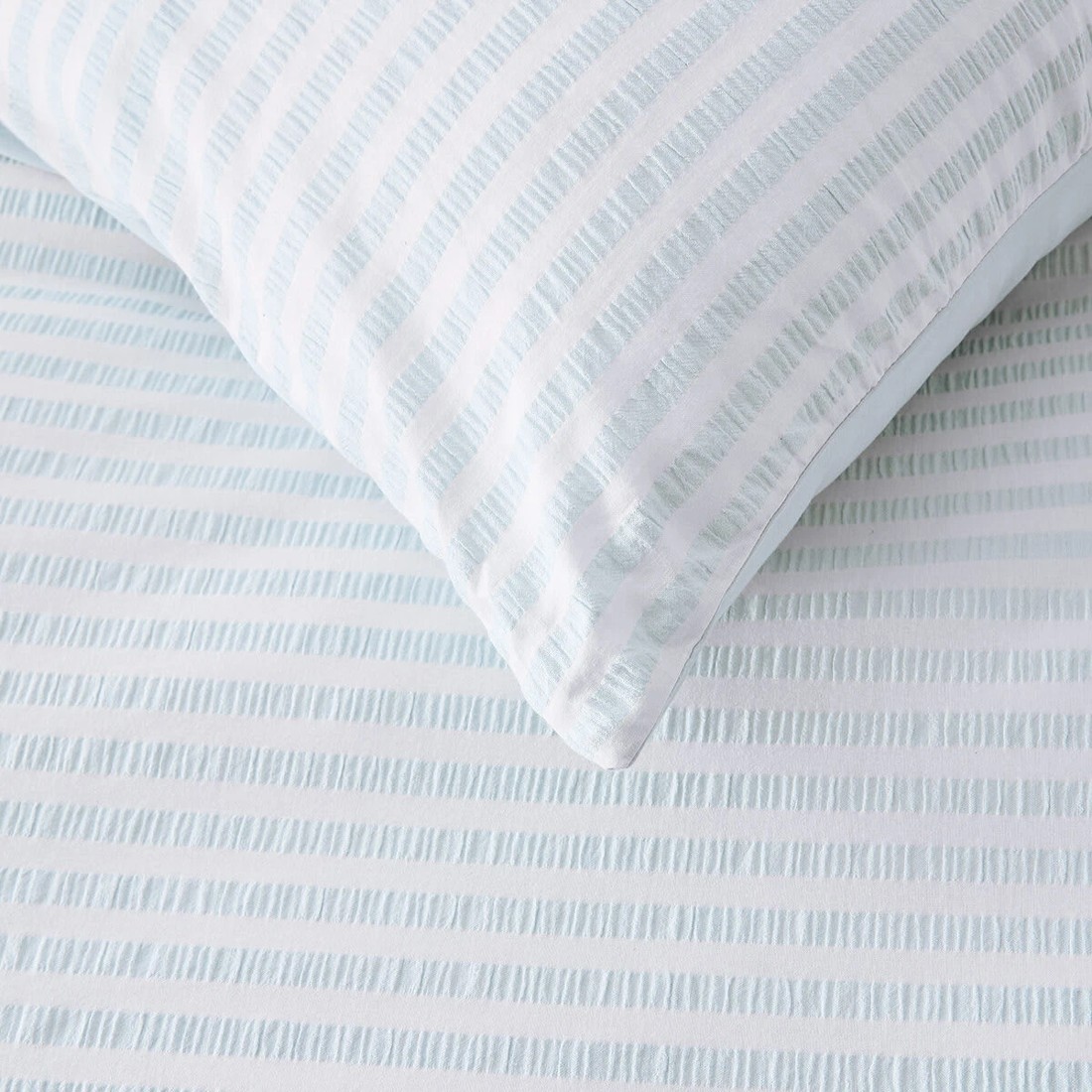 3 Bronte Cotton Quilt Cover Set - Queen Bed, Blue, 3 of 7