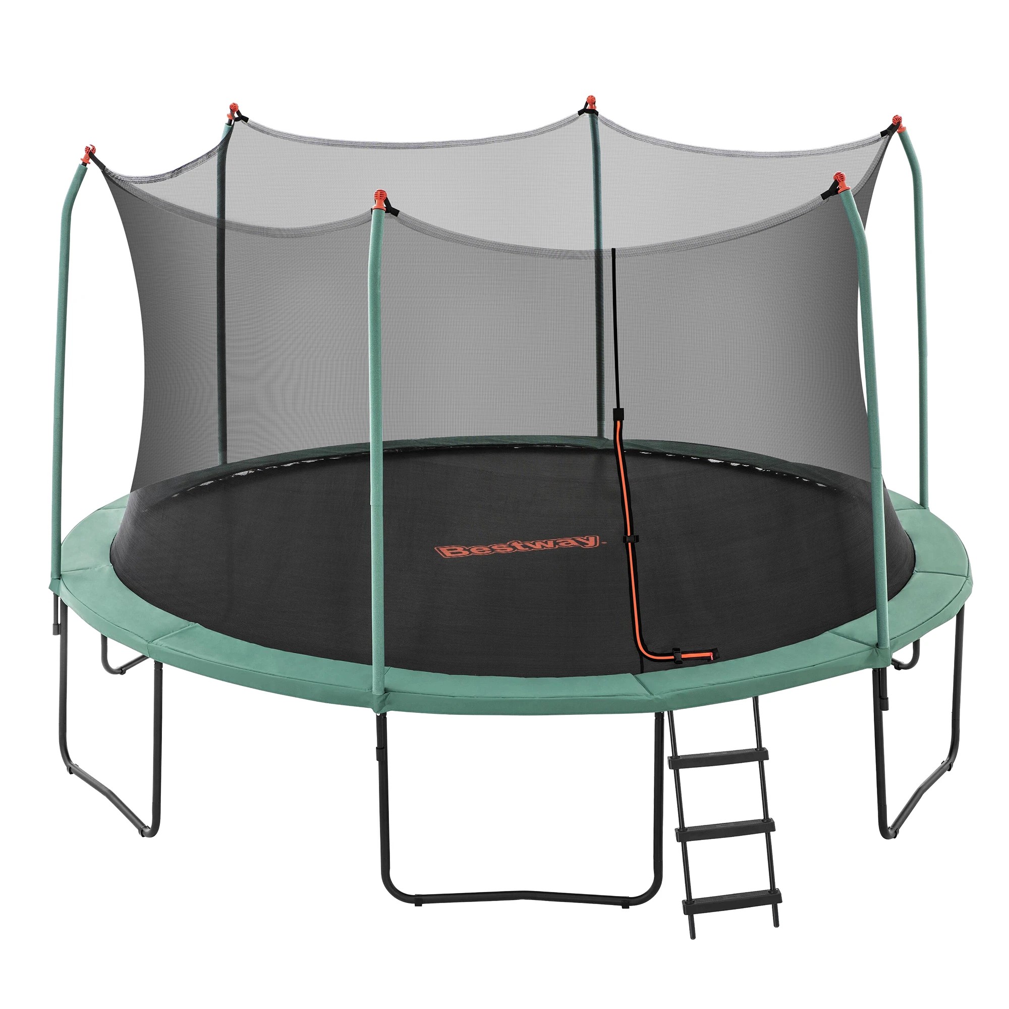 1 Bestway 14ft Trampoline Kids Rebounder Safety Net Enclosure Outdoor Fitness for Ages 6+ - Multi, 1 of 9