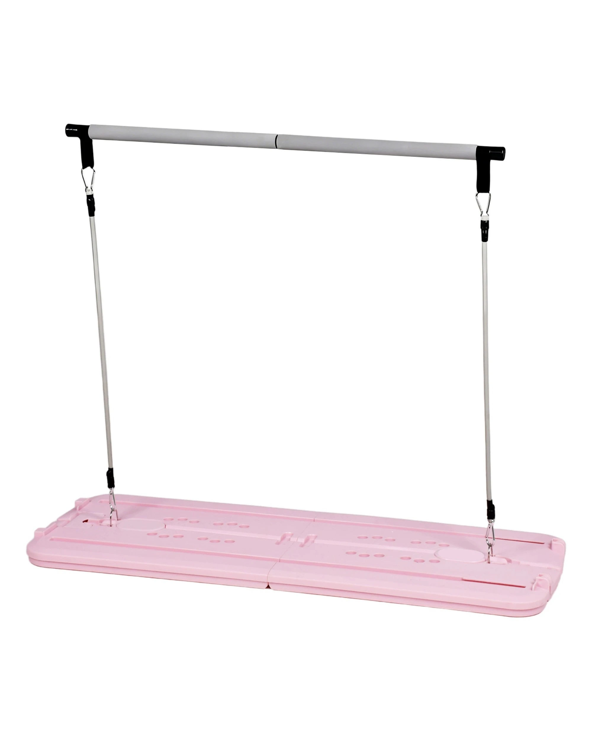 2 Advwin Foldable Pilates Reformer Board w/Back Storage, Elbow Support,Pilates Bar Pink, 2 of 6