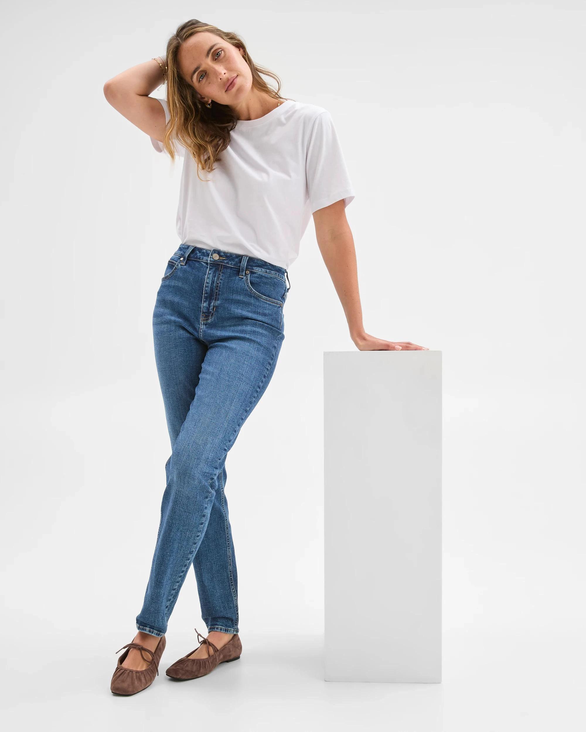 2 Target Denim Alexa Slim Leg Full Length Jeans DENIMDARK, 2 of 6