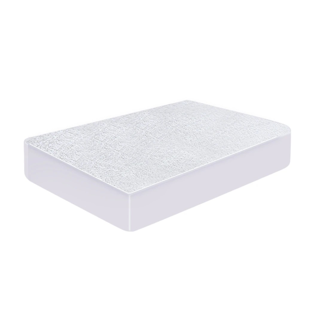 2 Dreamz Terry Cotton Fyllt Fitted Waterproof Mattress Protector - Double Bed, 2 of 8